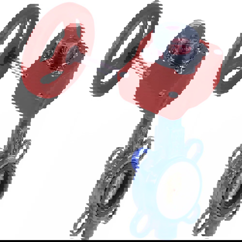 Изображение товара Дисковый поворотный затвор DN.ru Ду80 с редуктором для водоснабжения и систем отопления