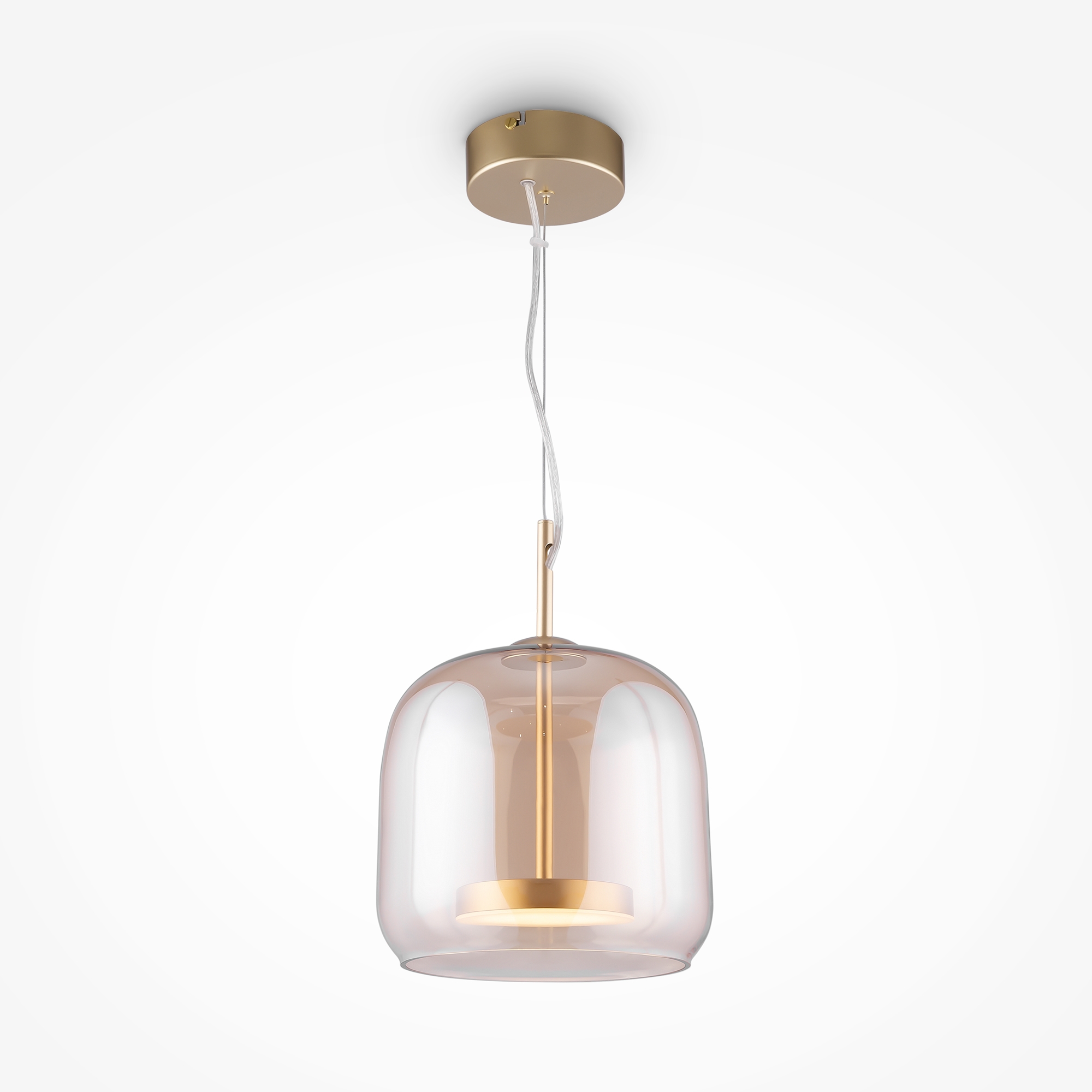 Изображение товара Светильник подвесной светодиодный MAYTONI MOD128PL-L6AM цвет золотой