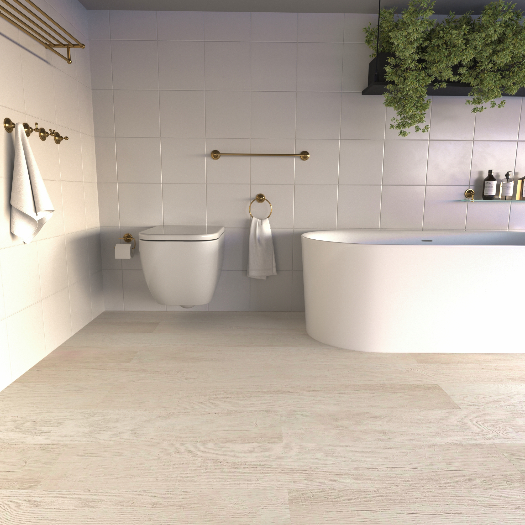 Изображение товара SPC плитка Atrium Дуб Уюни 122х15 см класс 33 водостойкое покрытие