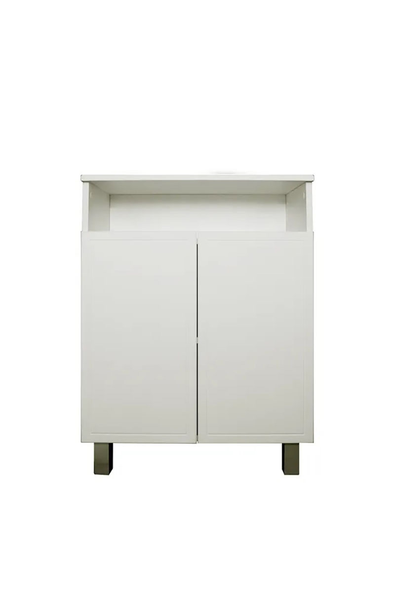 Изображение товара Комод для ванной ОЛИМПИЯ 00818 с открытой полкой матовый белый