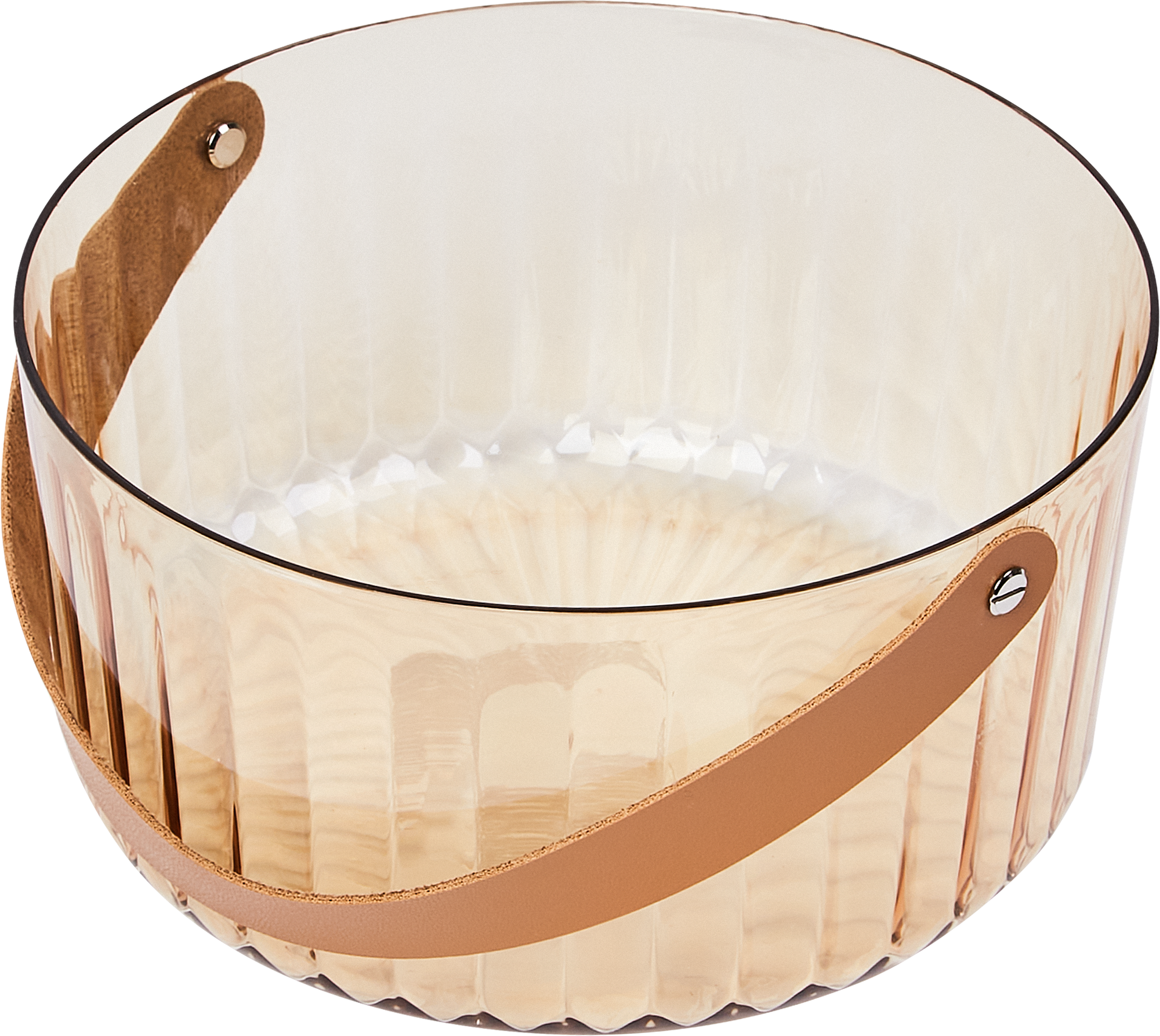 Изображение товара Корзина для фруктов 21 см пластик бронзовая легкая и прочная