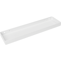 Изображение товара Полка для перфопанели Spaceo 30.6x2.2x8.3 см сталь белый цвет