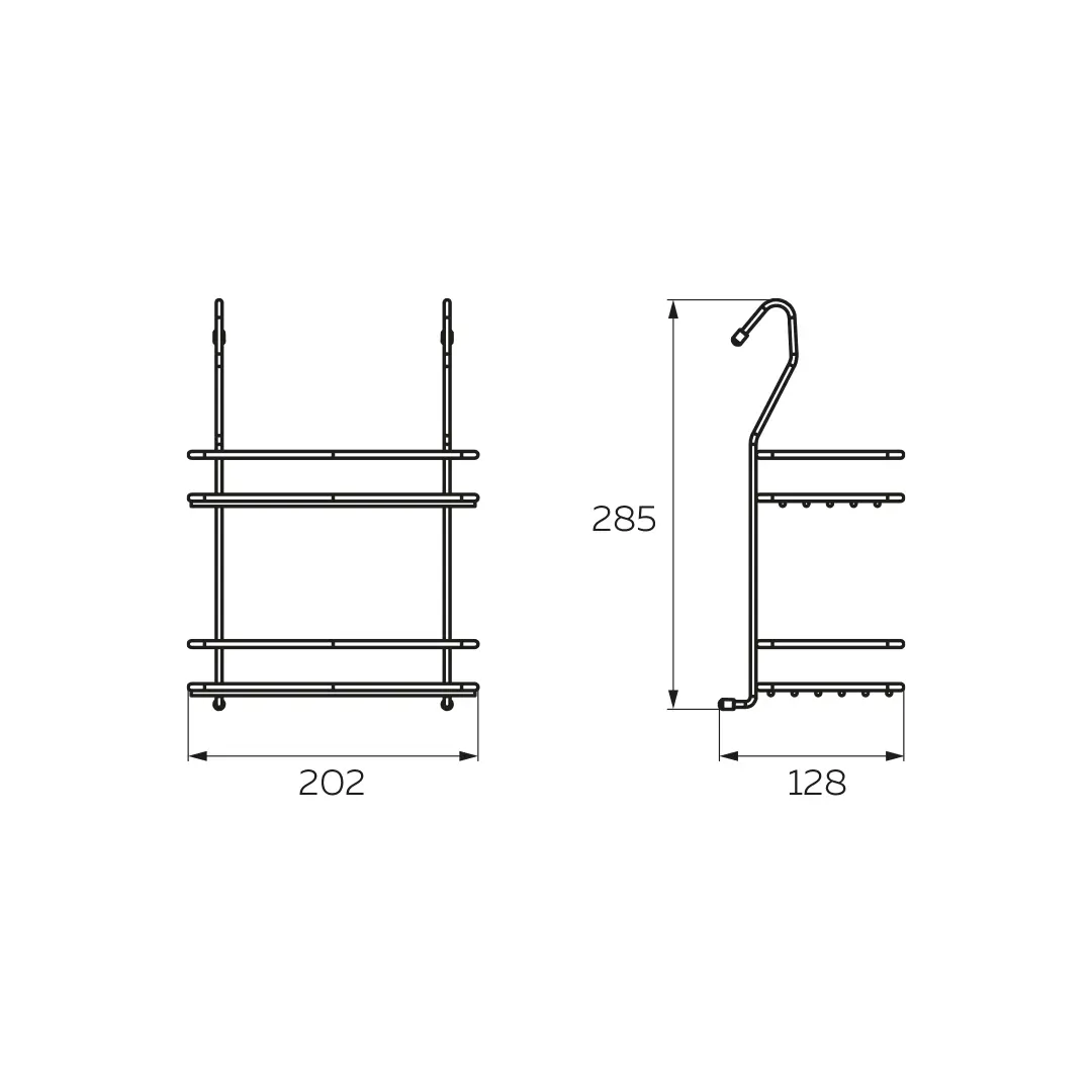 Полка двухъярусная малая Lemax 28x13.2x20 см цвет черный - 4