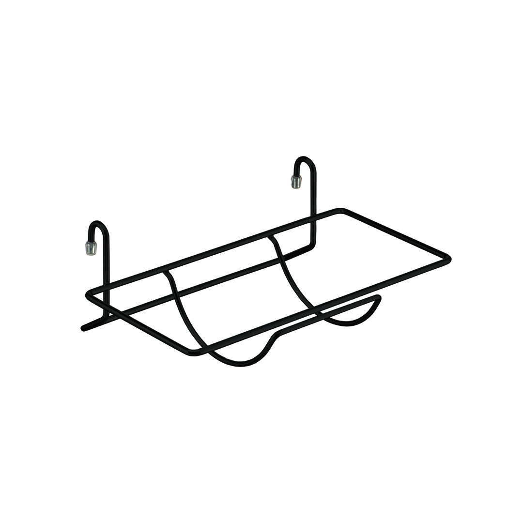 Изображение товара Полка для бумажного полотенца Lemax черная 30 см навесная металлическая