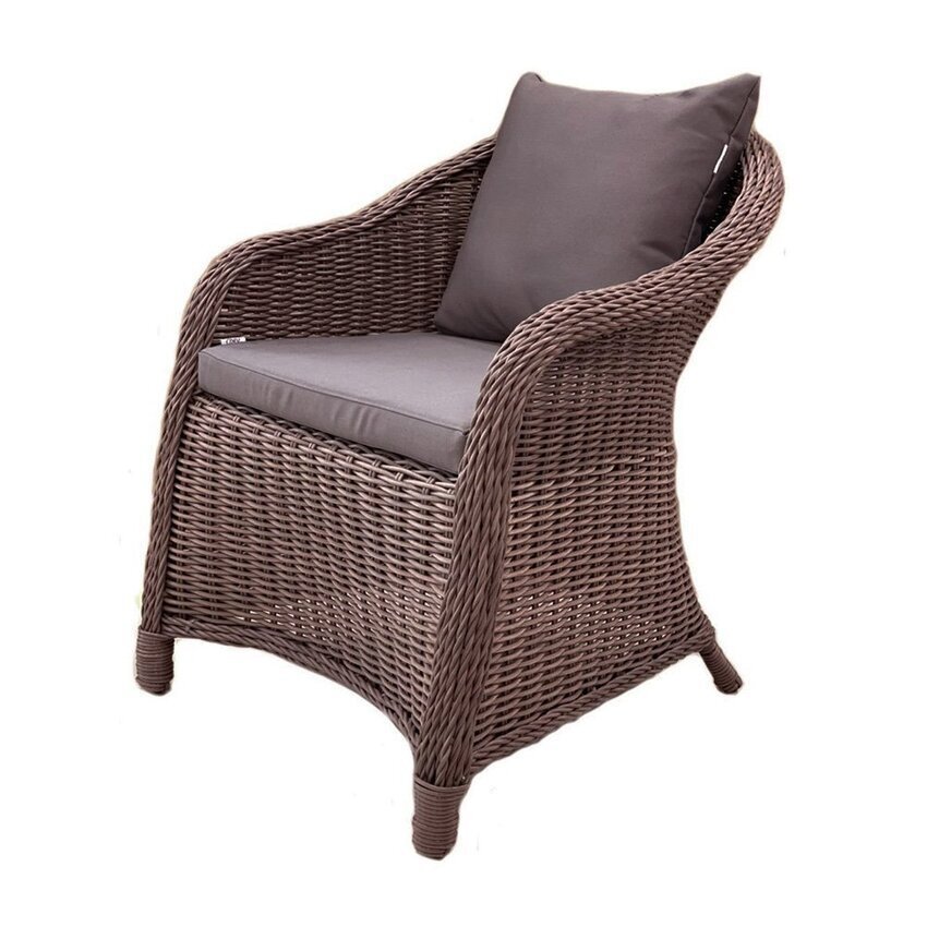 Изображение товара Кресло садовое Aiko Magda из искусственного ротанга коричневое