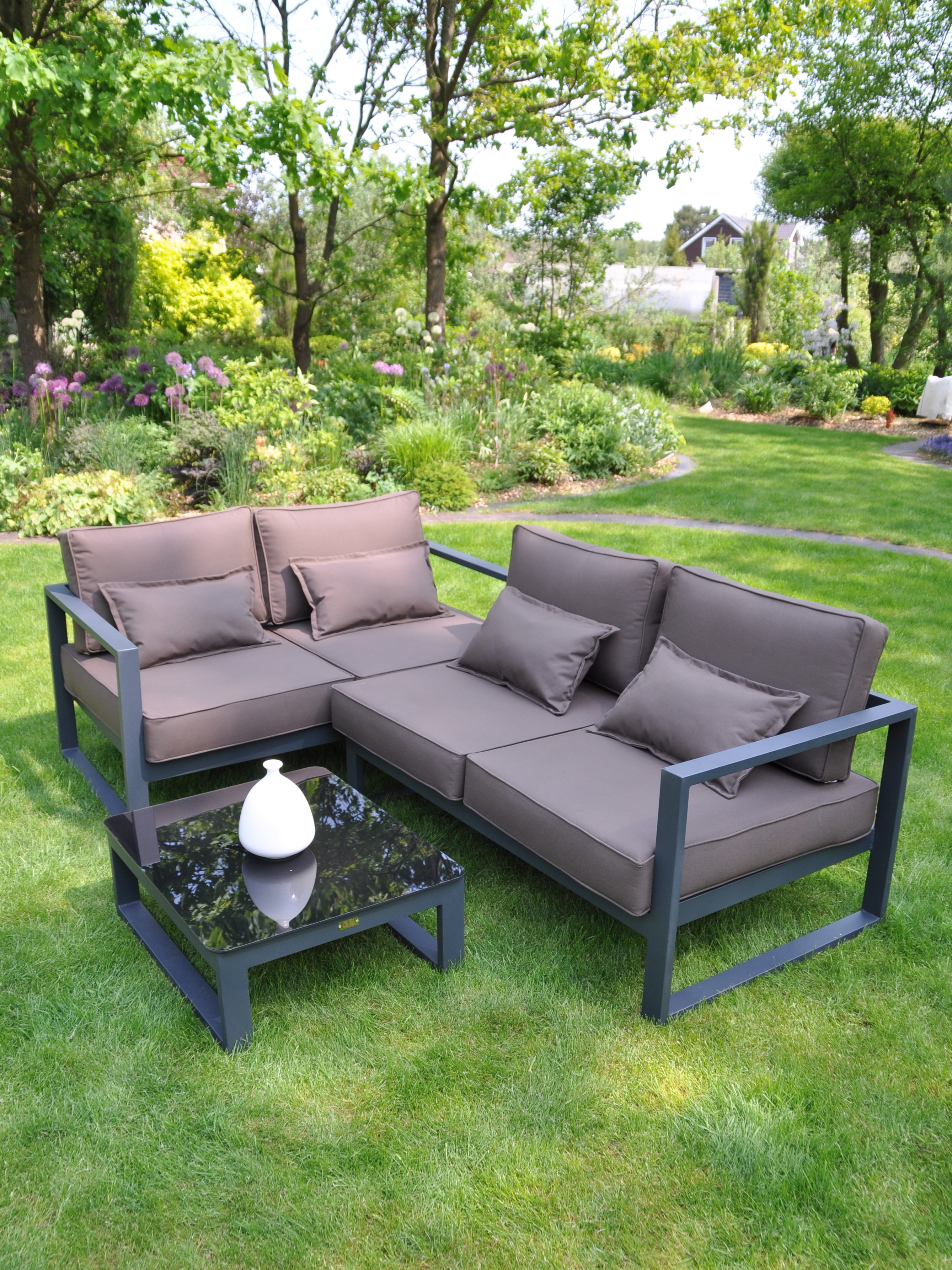 Изображение товара Садовая мебель для отдыха Callisto giardino G401 Лагуна полиэстер коричневый 3 предмета Изображение товара Садовая мебель для отдыха Callisto giardino G401 Лагуна полиэстер коричневый 3 предмета