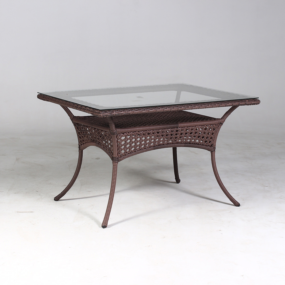 Изображение товара Садовый стол Aiko DECO 120x90 см из стали с каленым стеклом