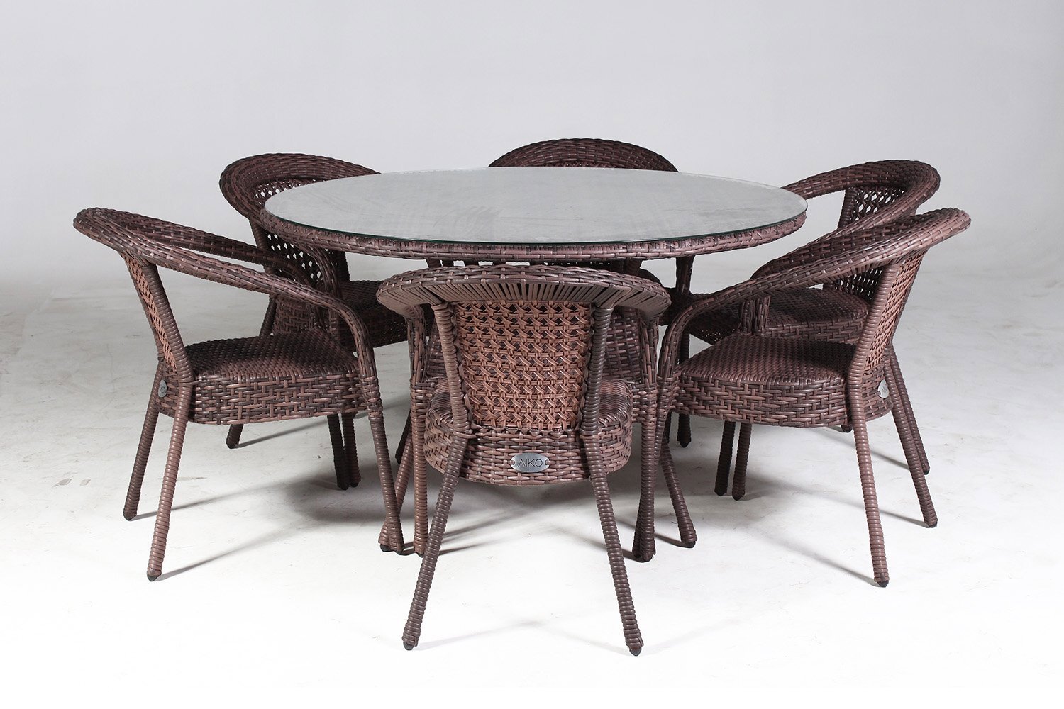 Изображение товара Набор садовой мебели Aiko Deco из искусственного ротанга на 6 персон