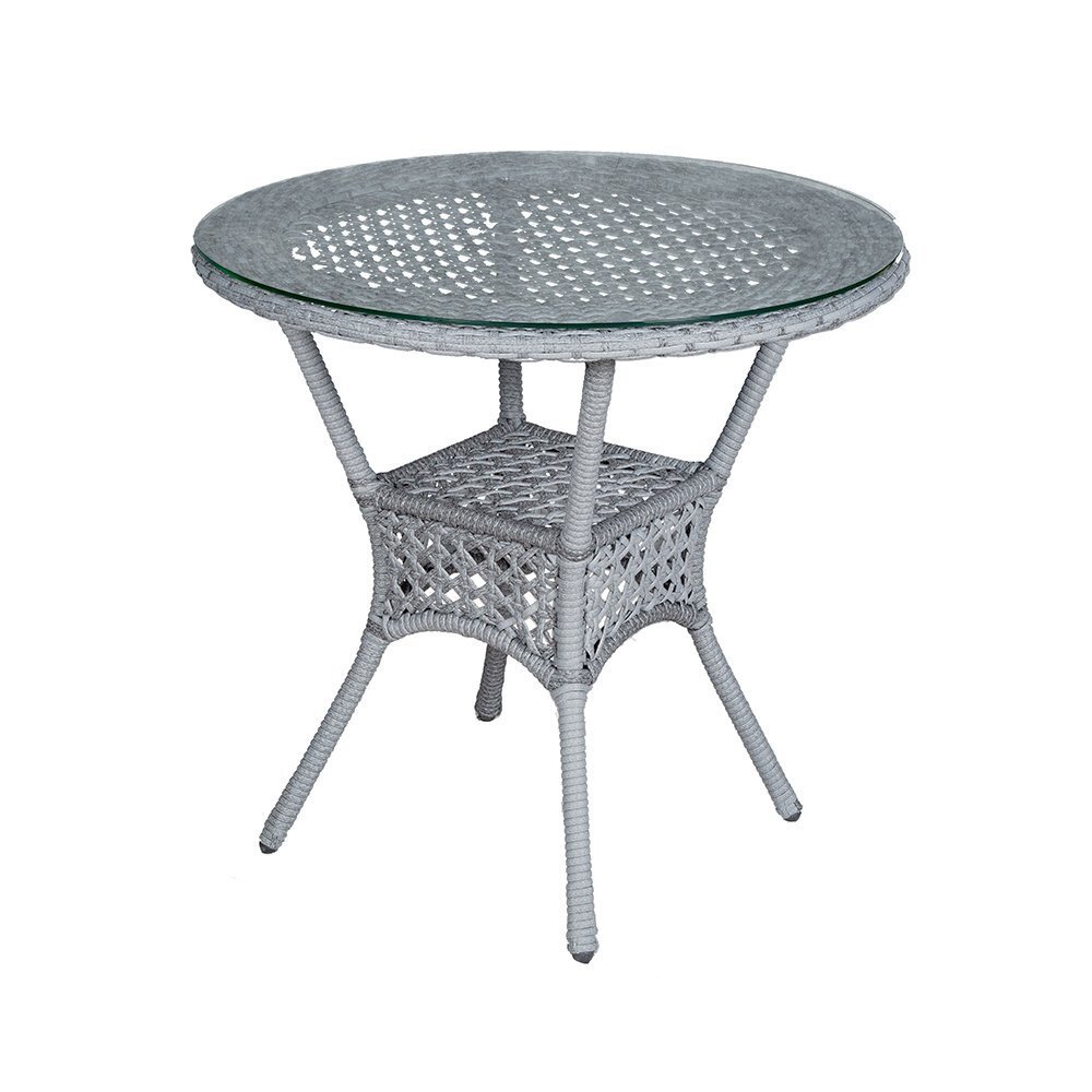 Изображение товара Нераздвижной садовый стол Aiko 90 см x 90 см x 75 см сталь серый/серебристый