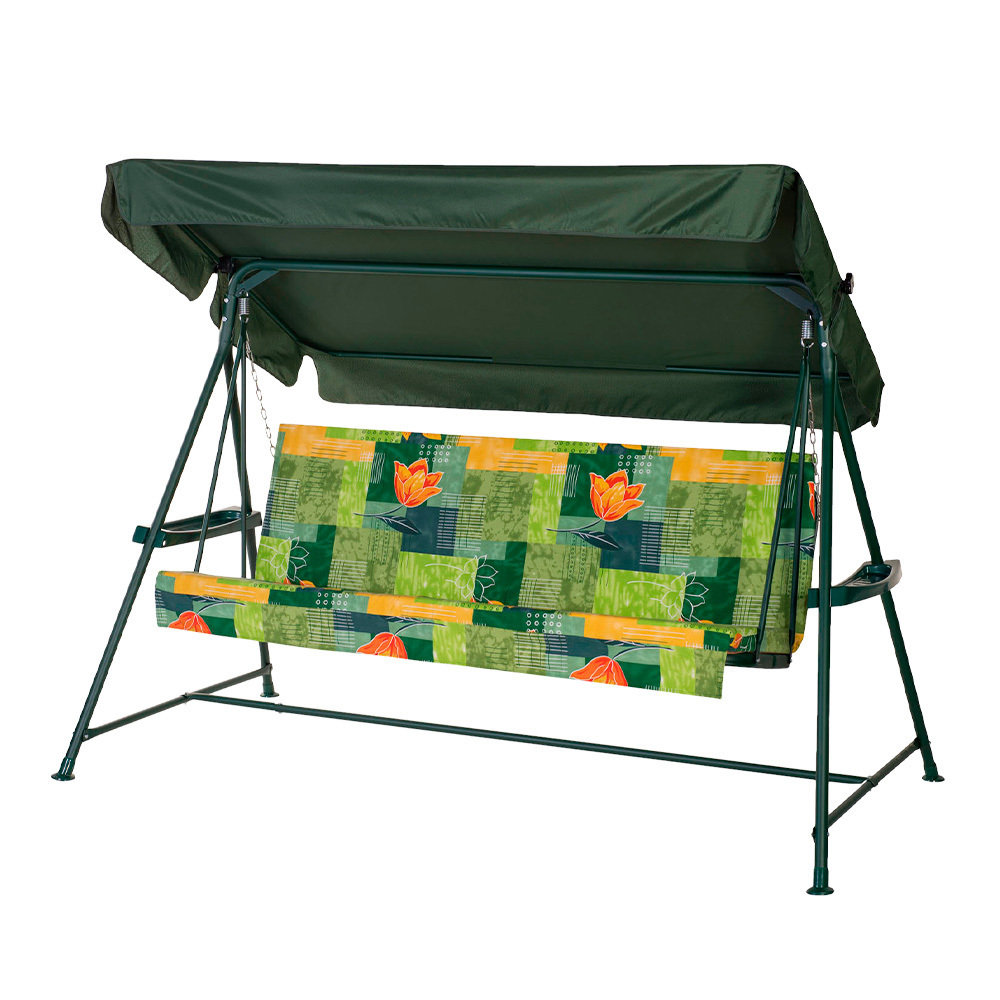 Изображение товара Качели садовые Doma 1364331 Амур 3-х местные до 220 кг зеленый