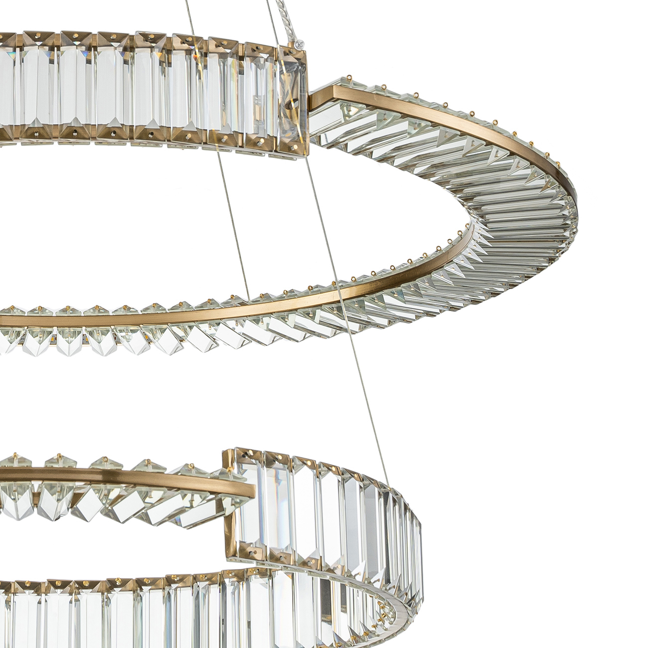 Изображение товара Светильник подвесной светодиодный Indigo V000076l 36 м² нейтральный белый свет цвет жёлтый/золотой