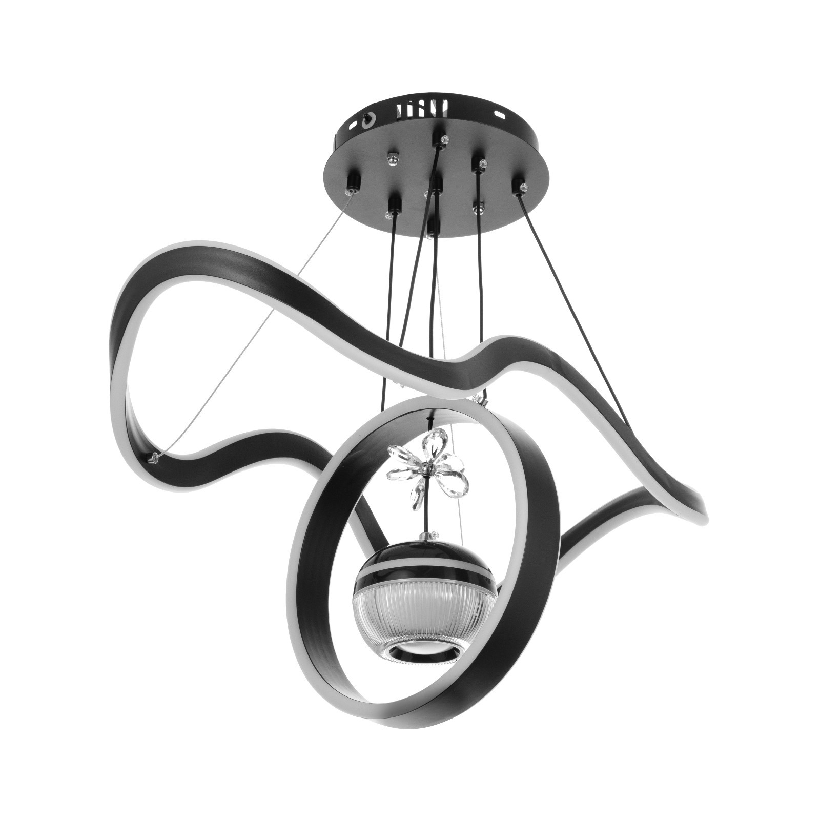 Изображение товара Светильник подвесной светодиодный Bayerlux 9904831 с пультом управления 37 м² изменение оттенков белого свет цвет черный