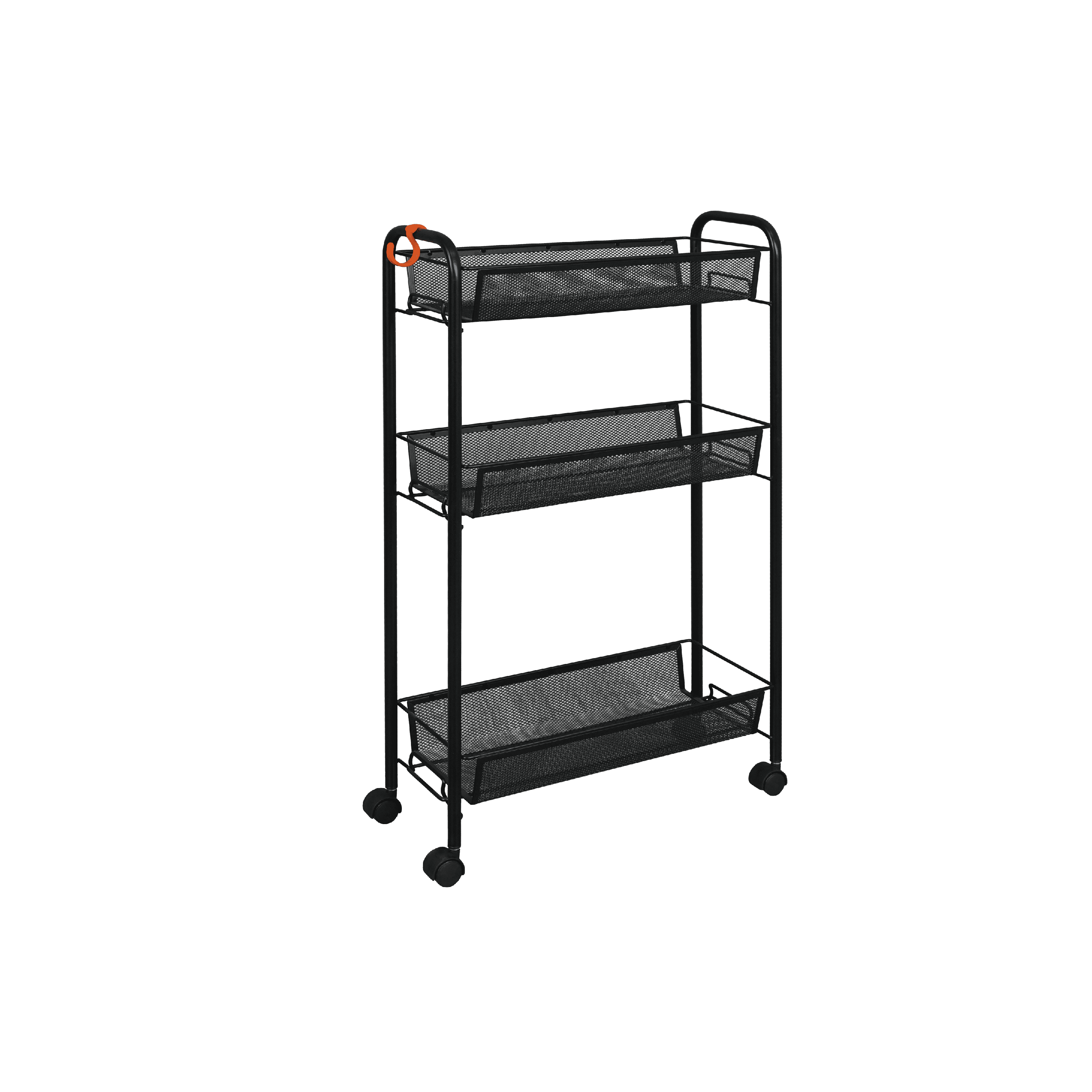 Изображение товара Стеллаж металлический Зми 44x75x17 см с 3 полками черный