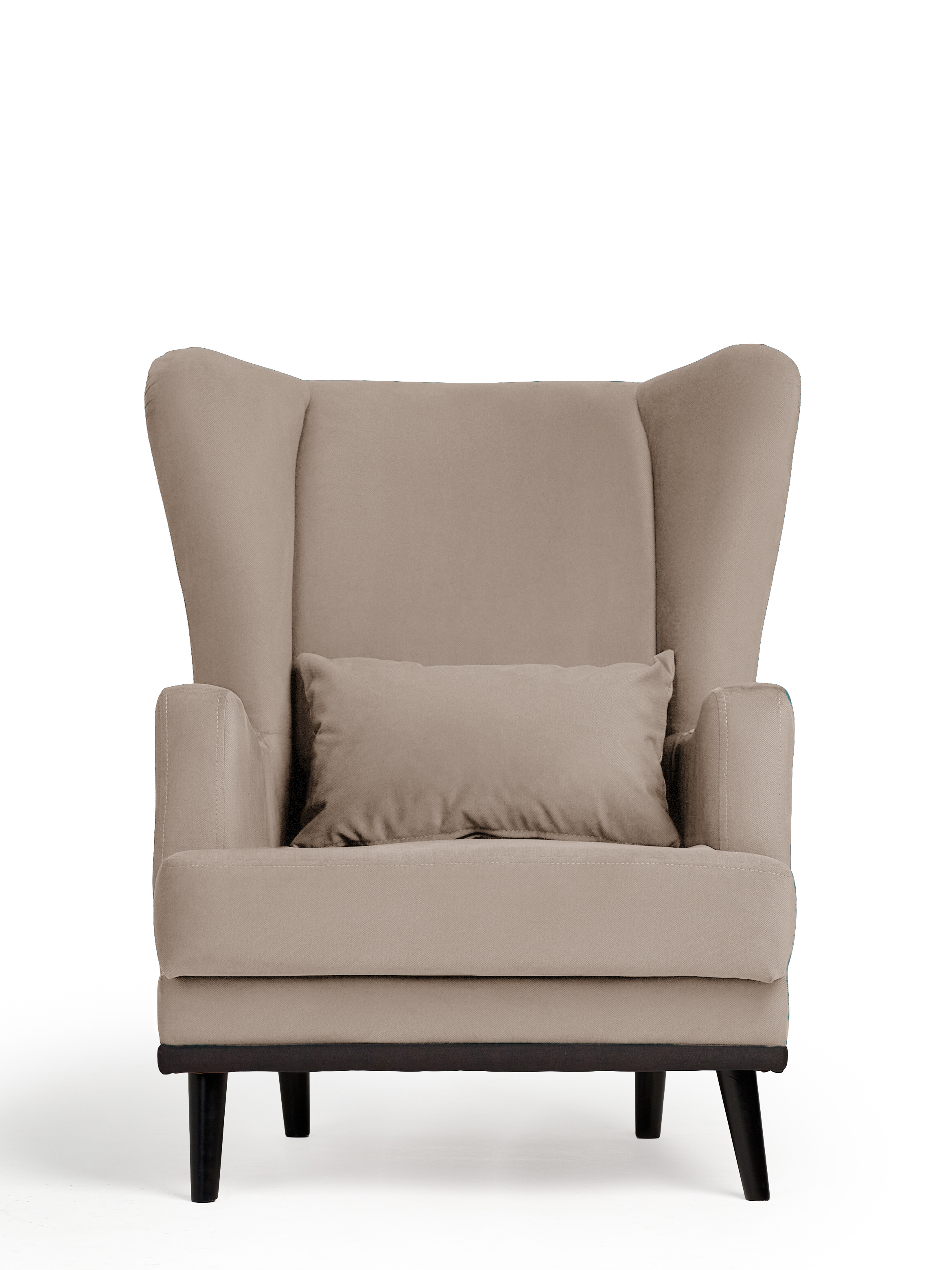 Изображение товара Кресло не мебель Оскар велюр бежевое для дома и офиса стильное и комфортное