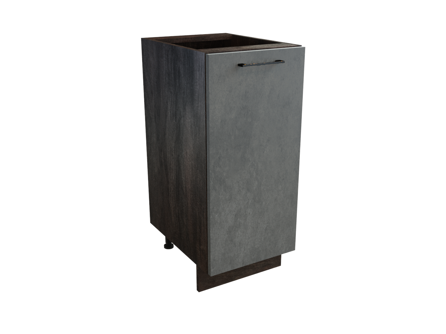 Изображение товара Напольный шкаф с 1 дверцей Сурская мебель Хелмер 35x81.6x47.8 см ЛДСП бетон кальяри