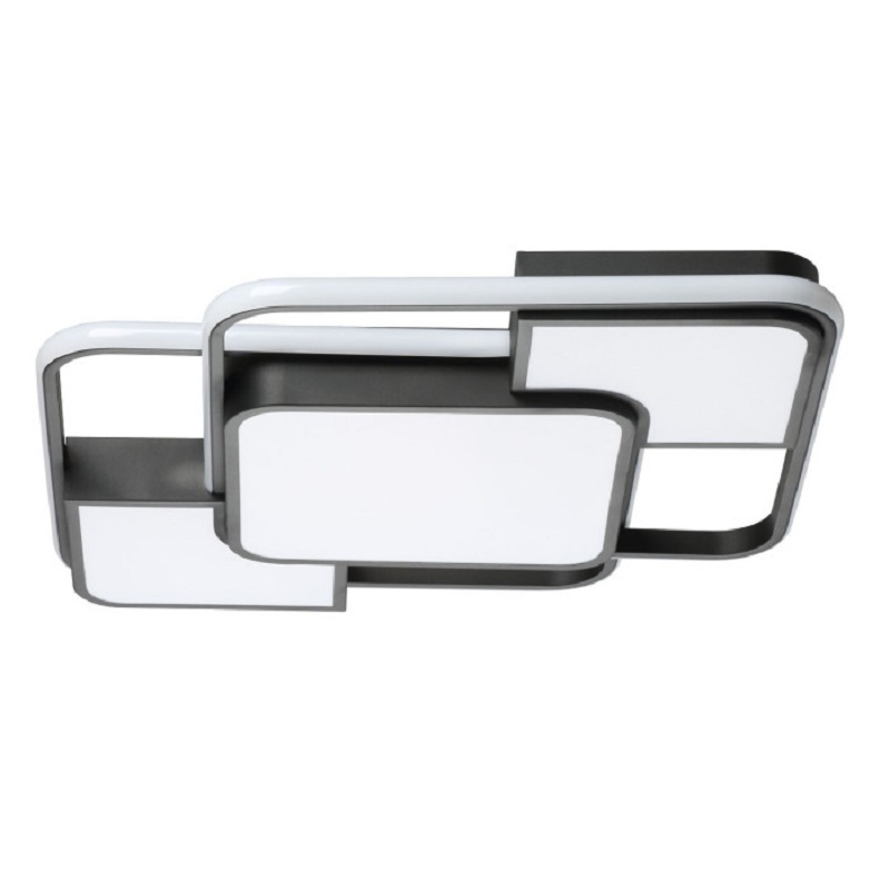 Изображение товара Люстра потолочная светодиодная De City 510011801 29 м² регулируемая белый свет черный дизайн