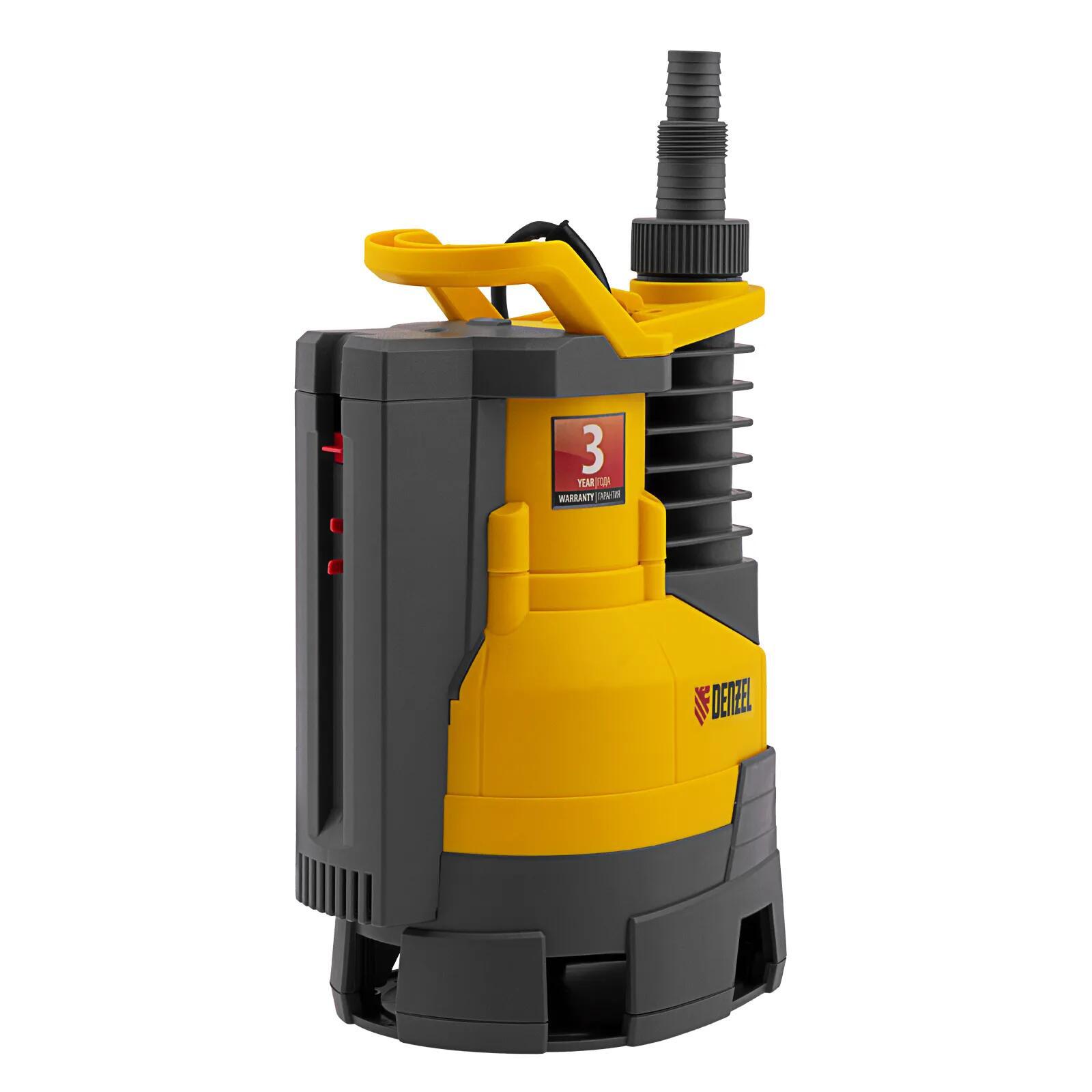 Изображение товара Насос погружной дренажный Denzel Dpx450 грязная вода расход 9000 л/ч 50 x 38 см