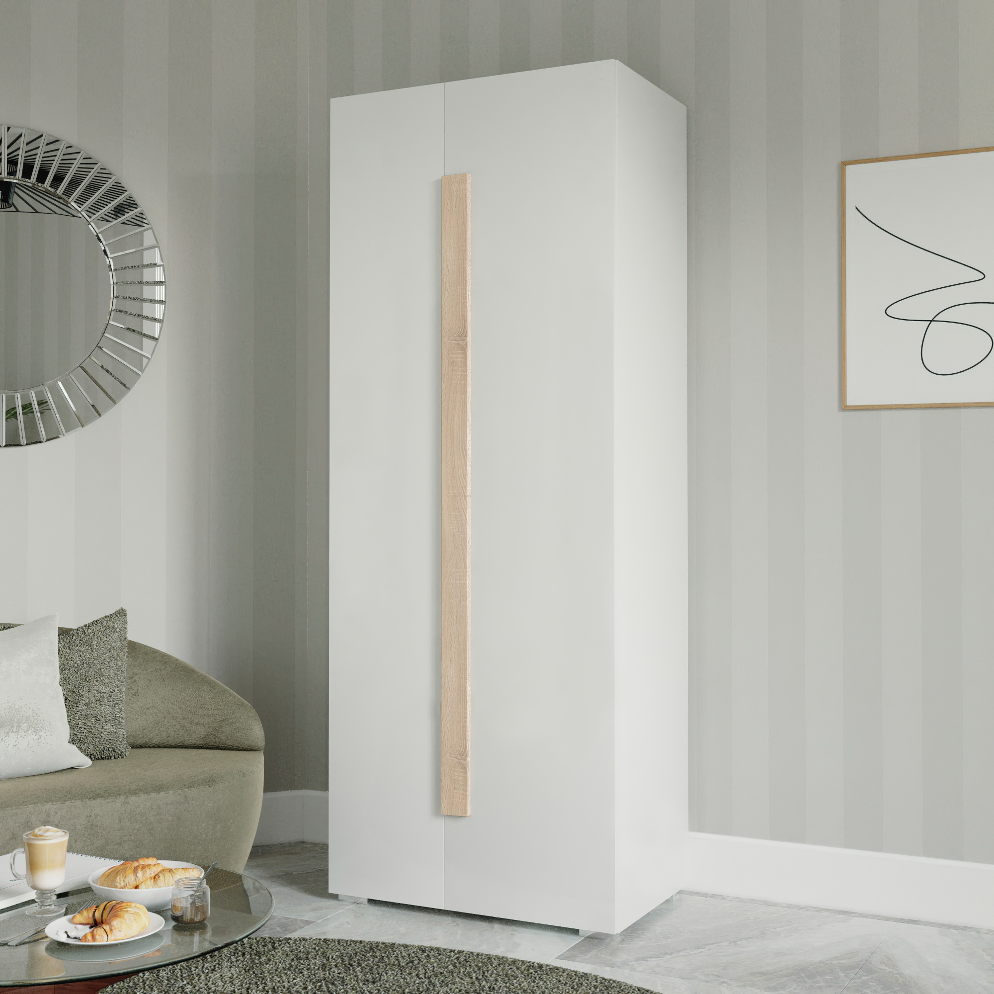 Изображение товара Шкаф распашной Принцесса Мелания Куба 1703.М3 белый стильный практичный