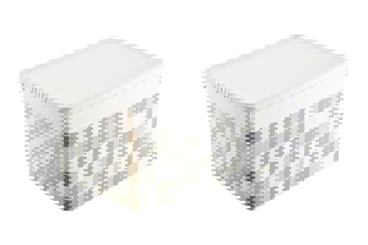 Изображение товара Контейнер для хранения Funbox FB3040 ПЛИТКА 25x16x37 см белый