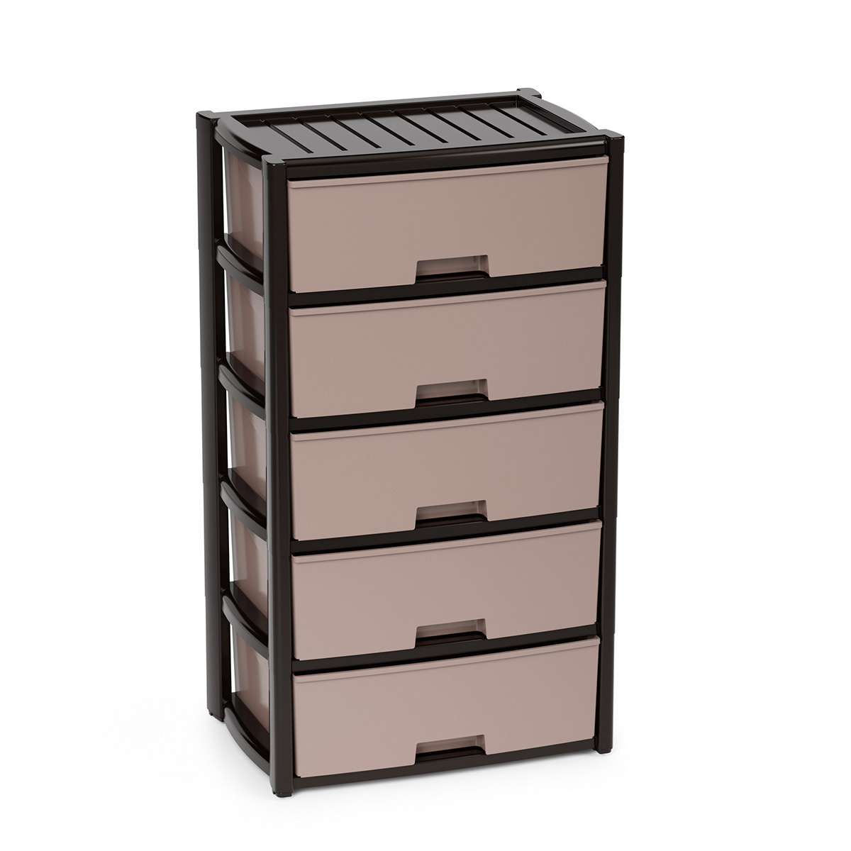 Изображение товара Комод 4 ящика Альтернатива М8761 39x81x56 см пластик цвет венге