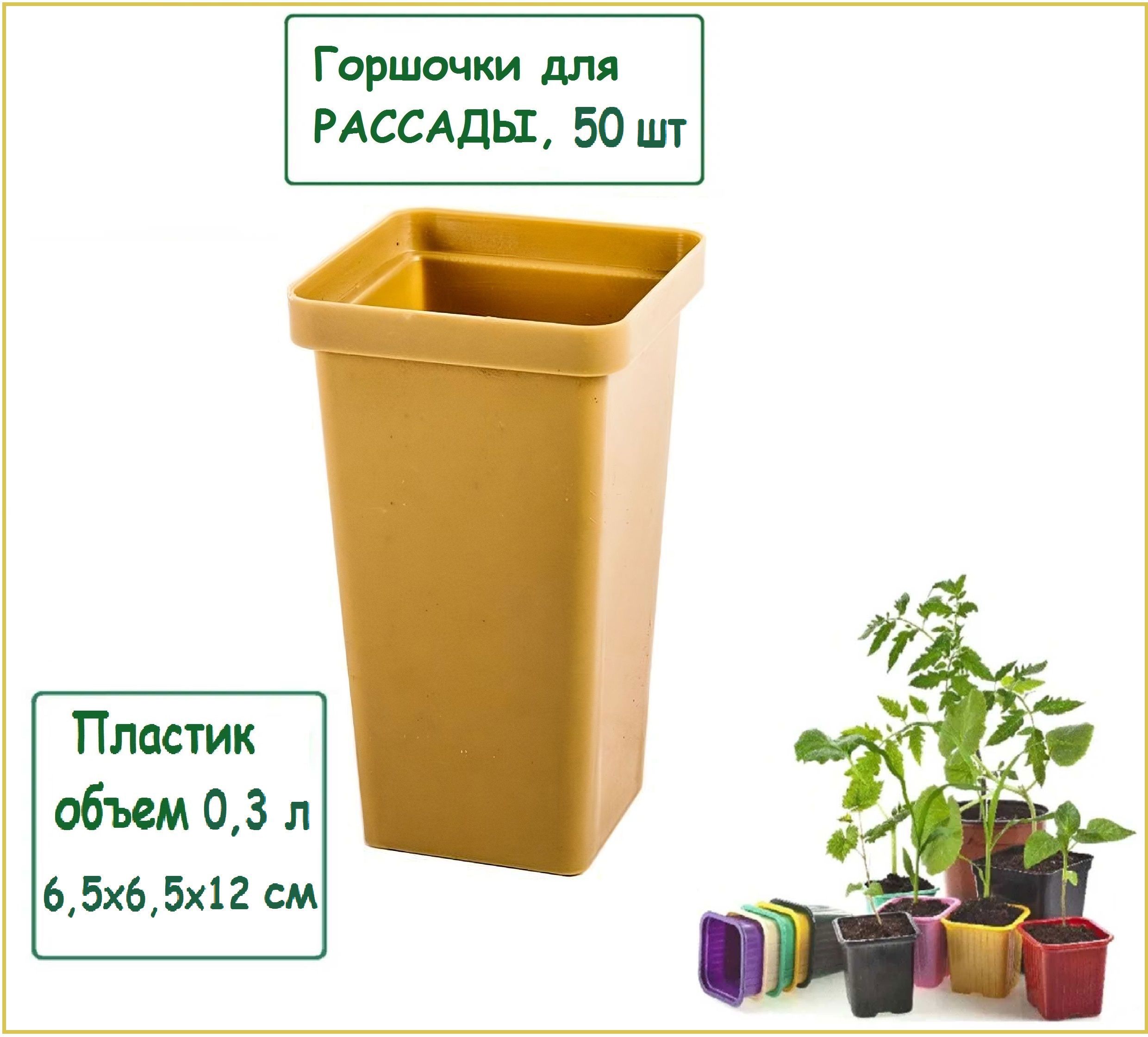Изображение товара Горшки для рассады Лето квадратные с вкладышем 50 шт 6.5x6.5x12 см 0.3 л Изображение товара Горшки для рассады Лето квадратные с вкладышем 50 шт 6.5x6.5x12 см 0.3 л