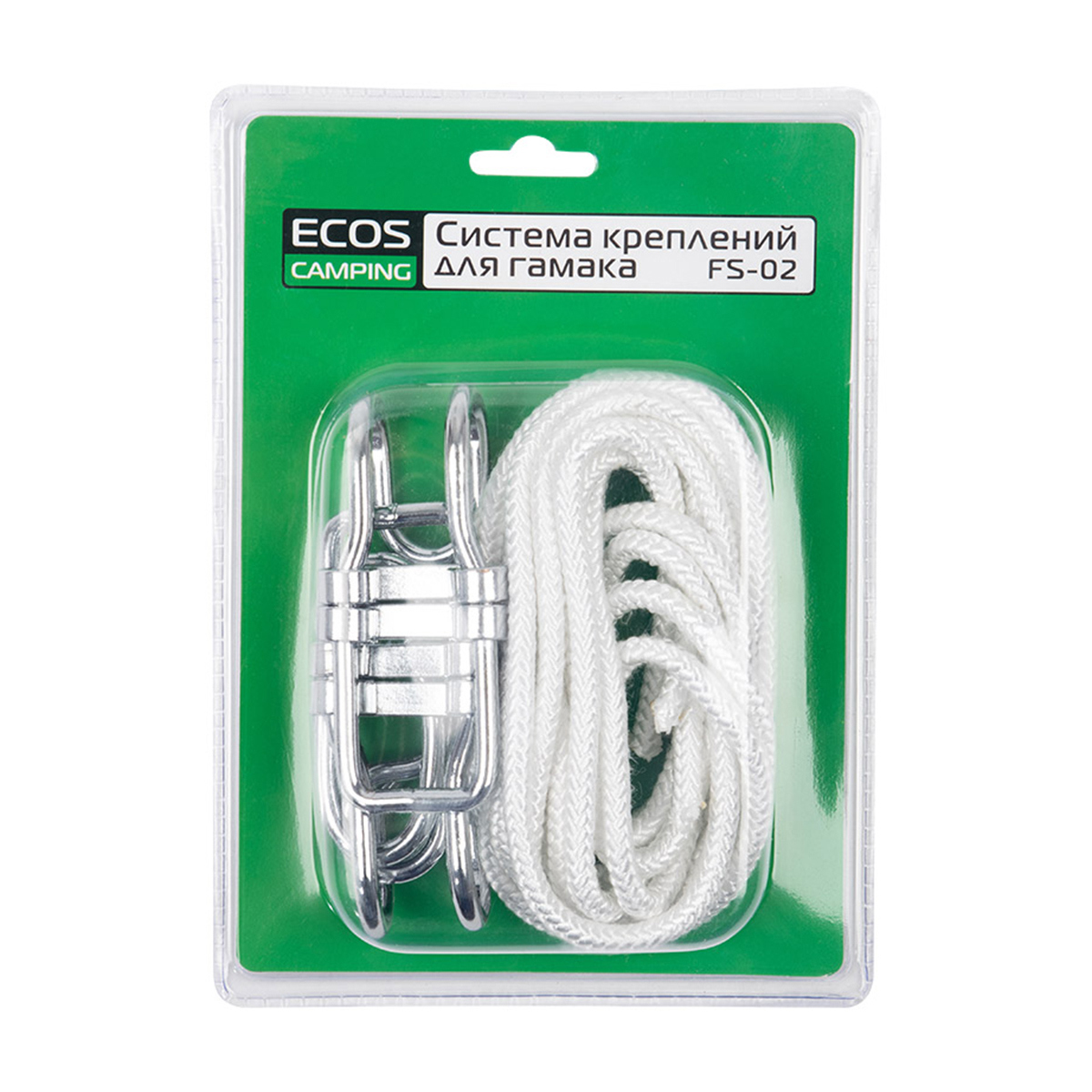 Изображение товара Крепление для гамака Ecos FS-02 с веревками и крючками