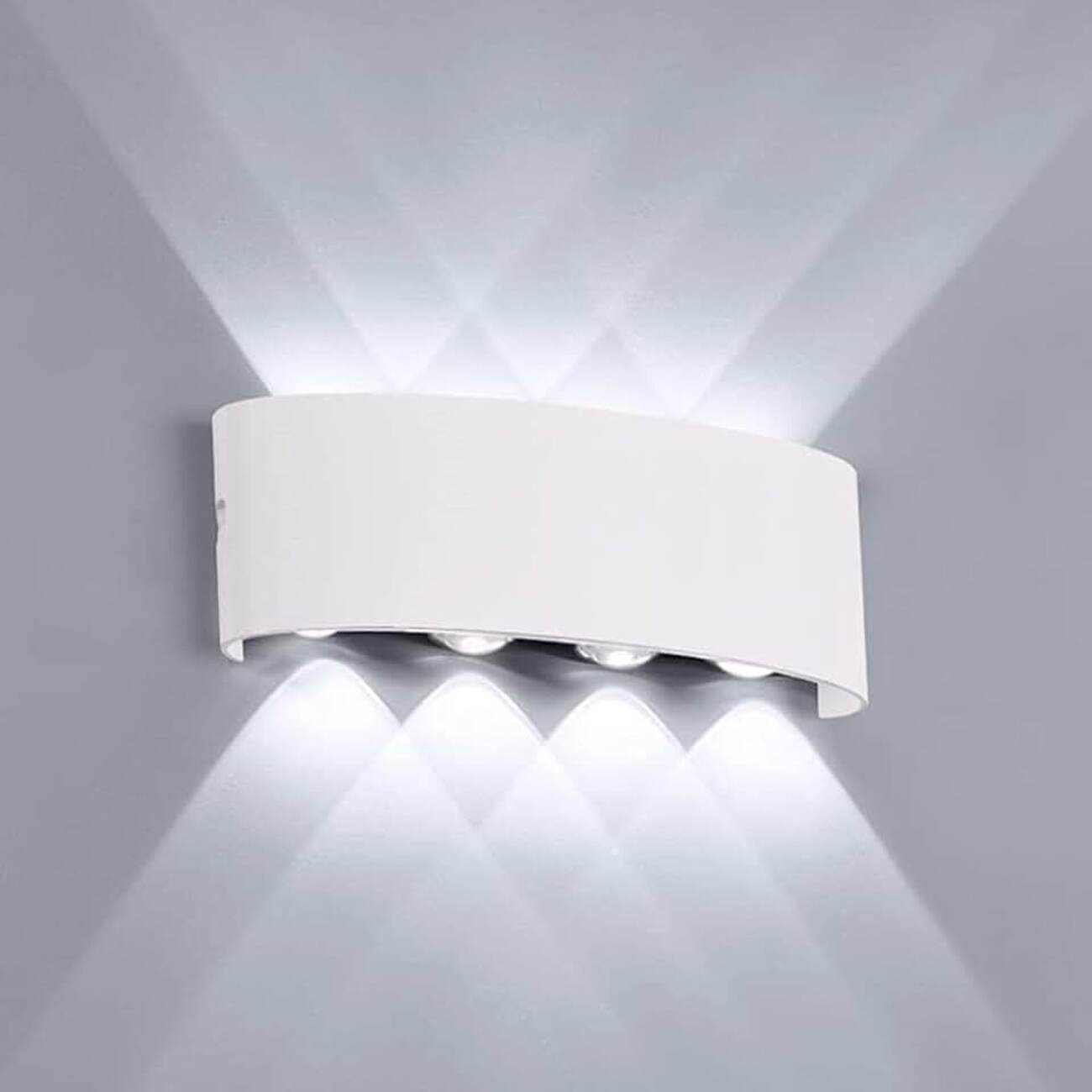Настенный светильник светодиодный влагозащищенный Flylight 8сw холодный ...