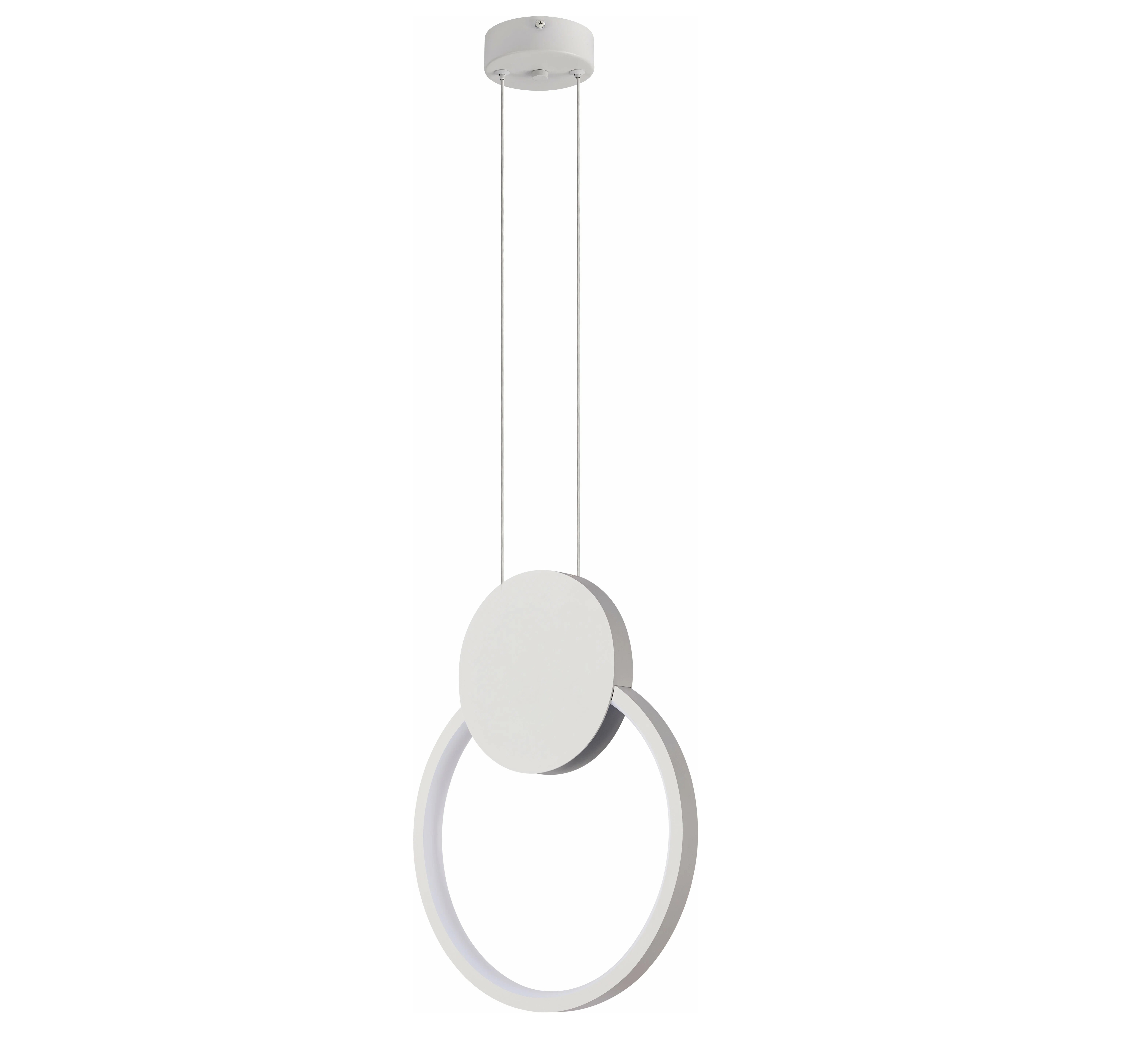 Изображение товара Подвесной светодиодный светильник Flylight Ovo-w, белый, 6 м², теплый белый