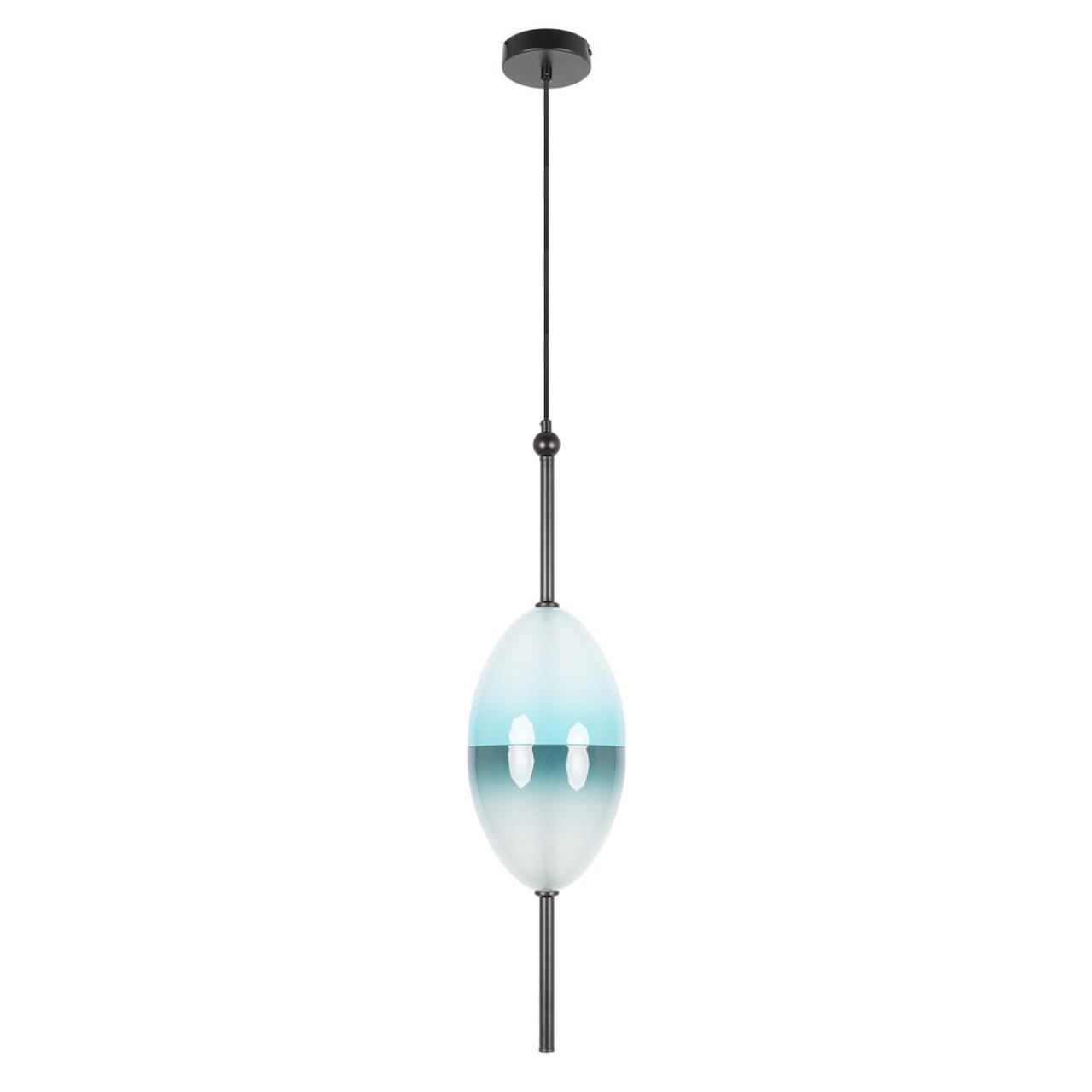 Изображение товара Светильник подвесной светодиодный Loft It 10223-e blue 7 м² теплый белый (желтый) свет цвет черный