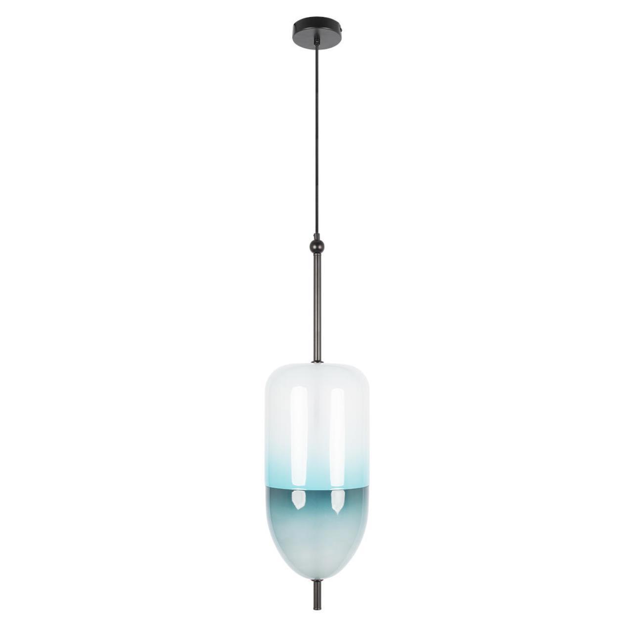 Изображение товара Светильник подвесной светодиодный Loft It 10223-b blue 7 м² теплый белый (желтый) свет цвет черный