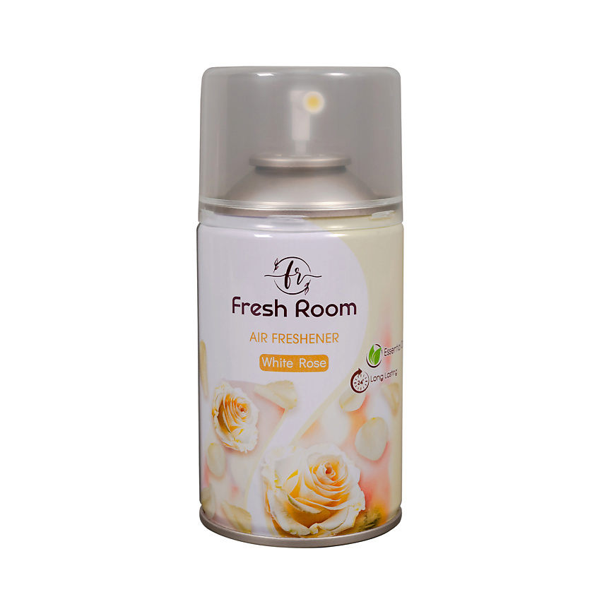 Изображение товара Освежитель воздуха сменный баллон Fresh Room белая роза 250 мл Изображение товара Освежитель воздуха сменный баллон Fresh Room белая роза 250 мл