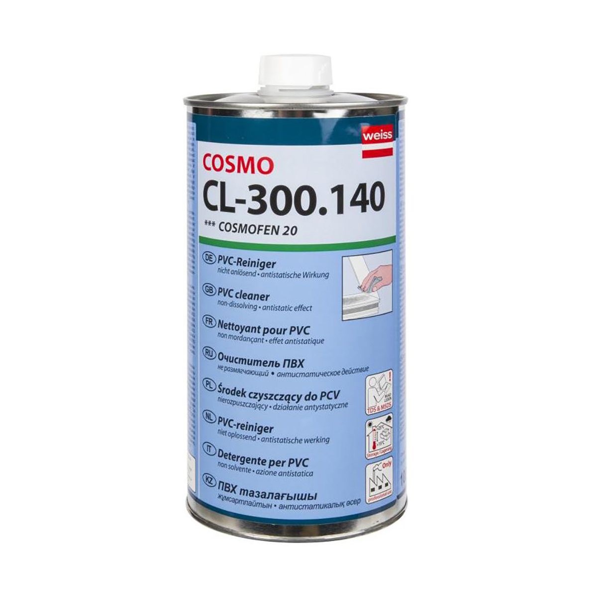 Изображение товара Очиститель для ПВХ Cosmo CL 300.140 Cosmofen 20 1000 мл