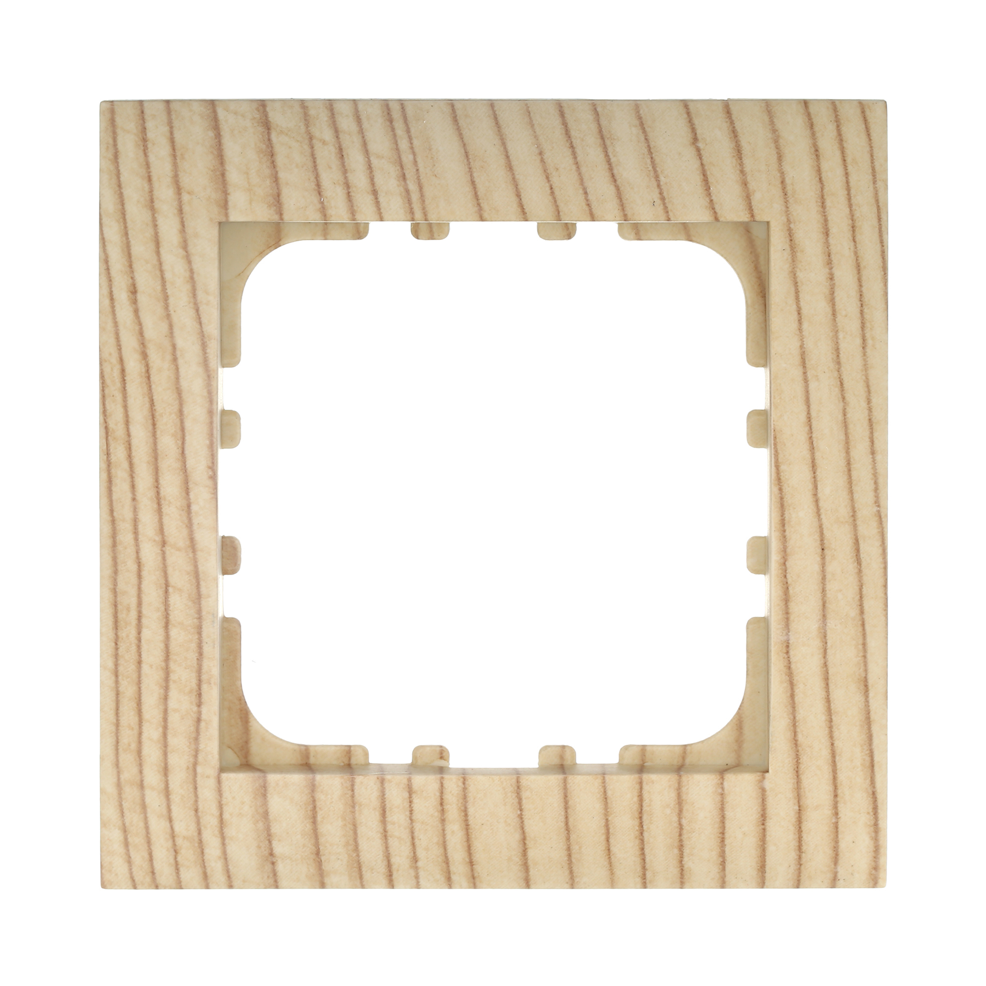 Изображение товара Рамка для розеток и выключателей LK Studio LK60 1 пост сосна, ламинированная, монтаж на защелках