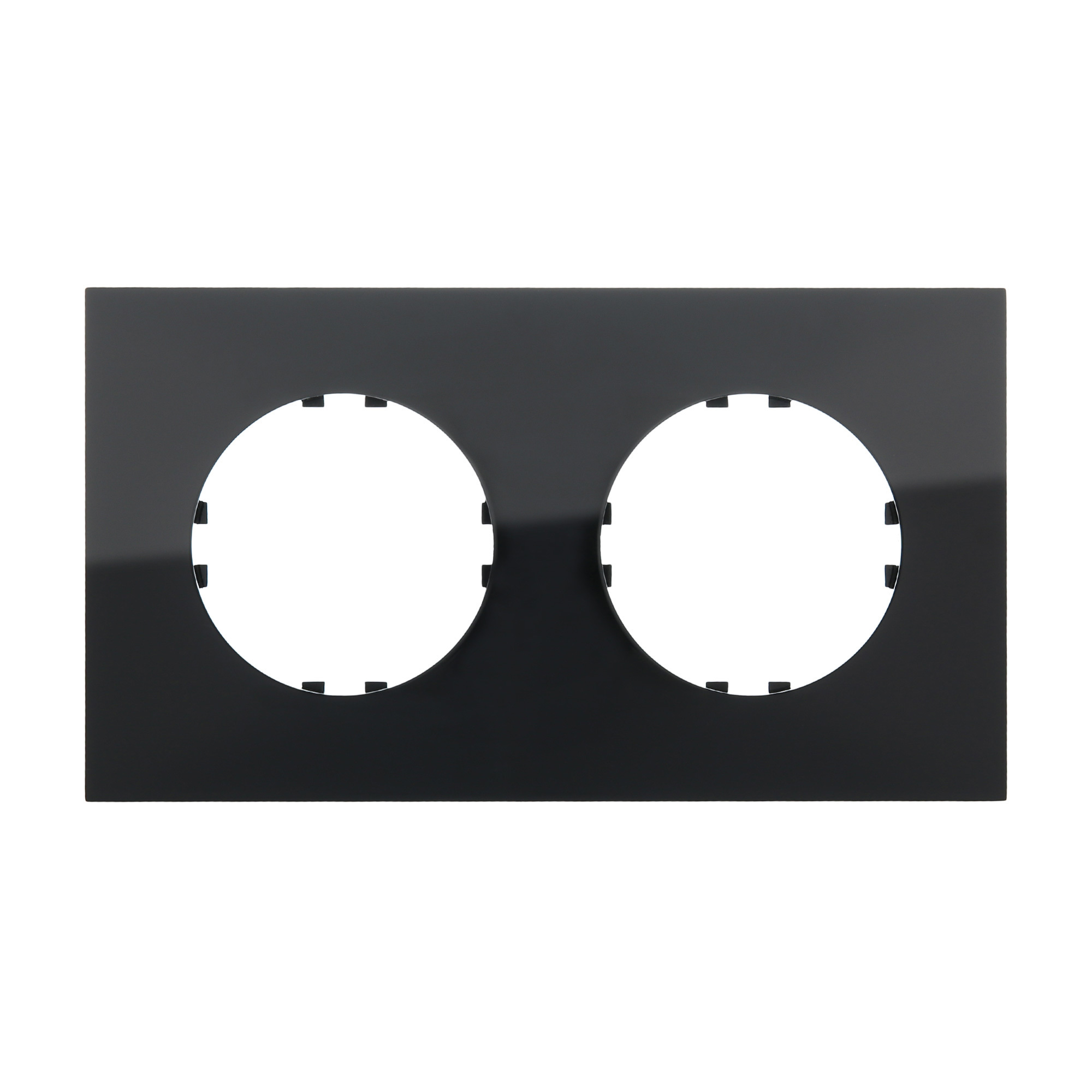 Изображение товара Рамка для розеток и выключателей Lk studio Vintage Quadro 2 поста цвет чёрный