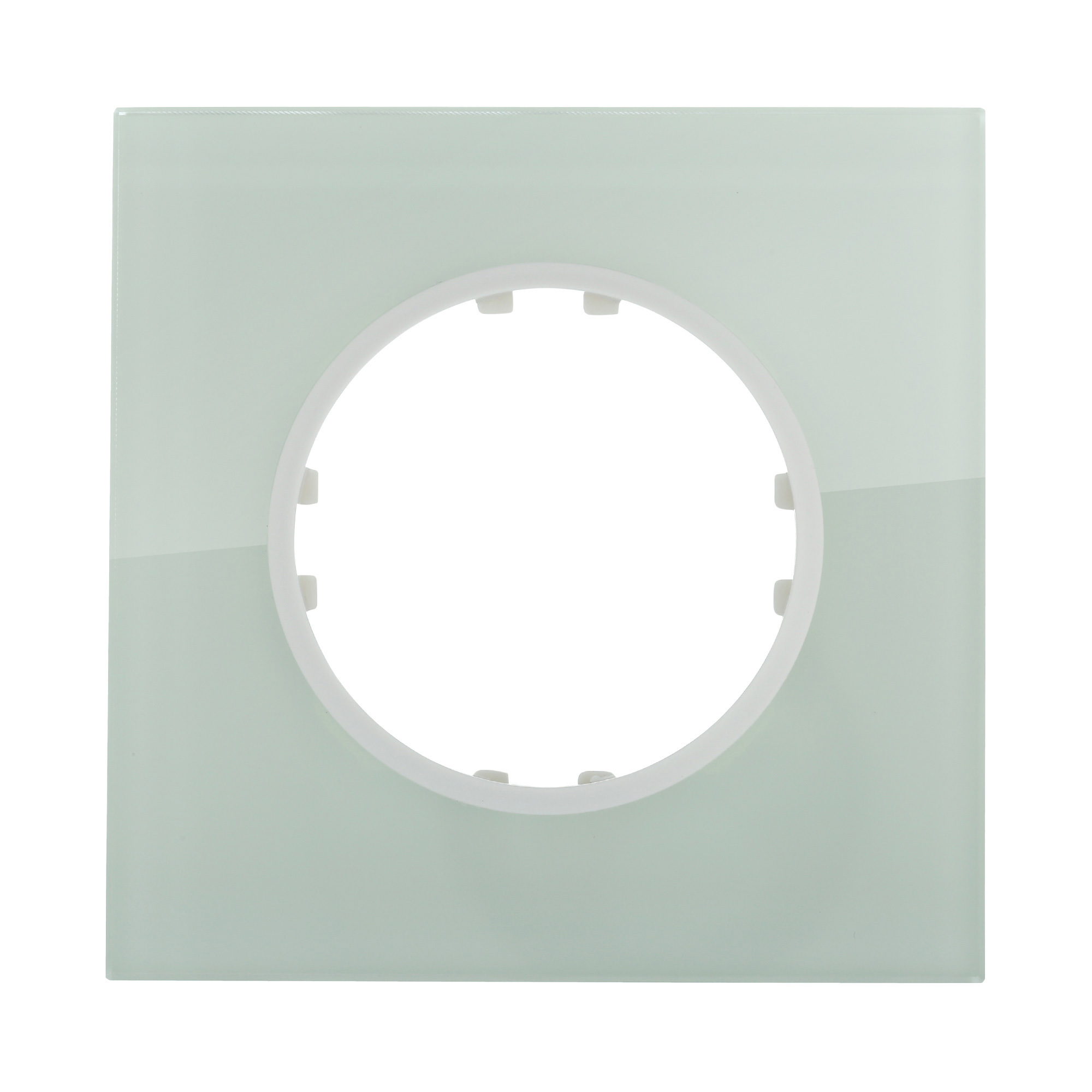 Изображение товара Ramka dlya rozetok i vyklyuchateley Vintage Quadro 1 post Naturallnoe svetloe steklo