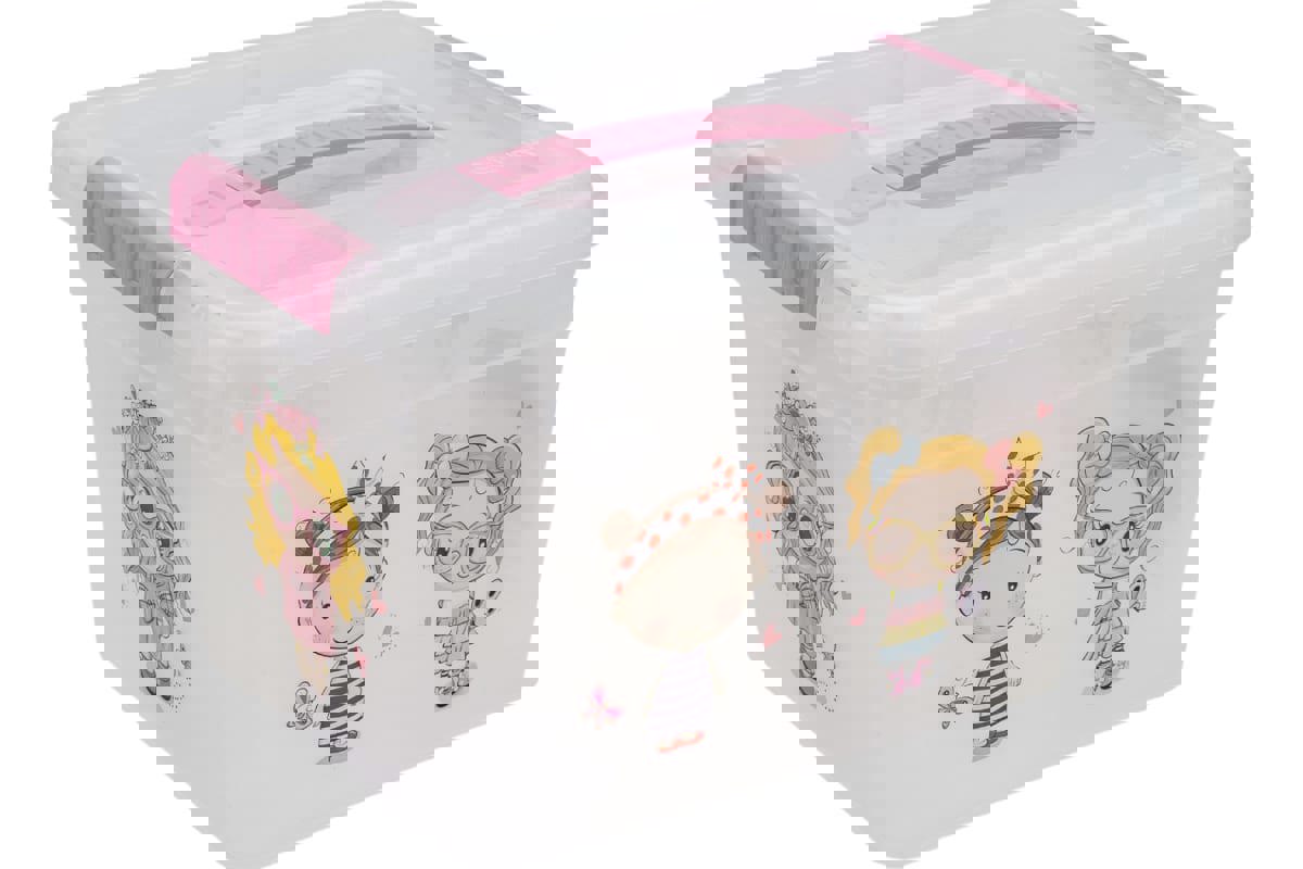 Изображение товара Контейнер для хранения Funbox FB5130 ДЕВОЧКИ 20x16x25 см прозрачный