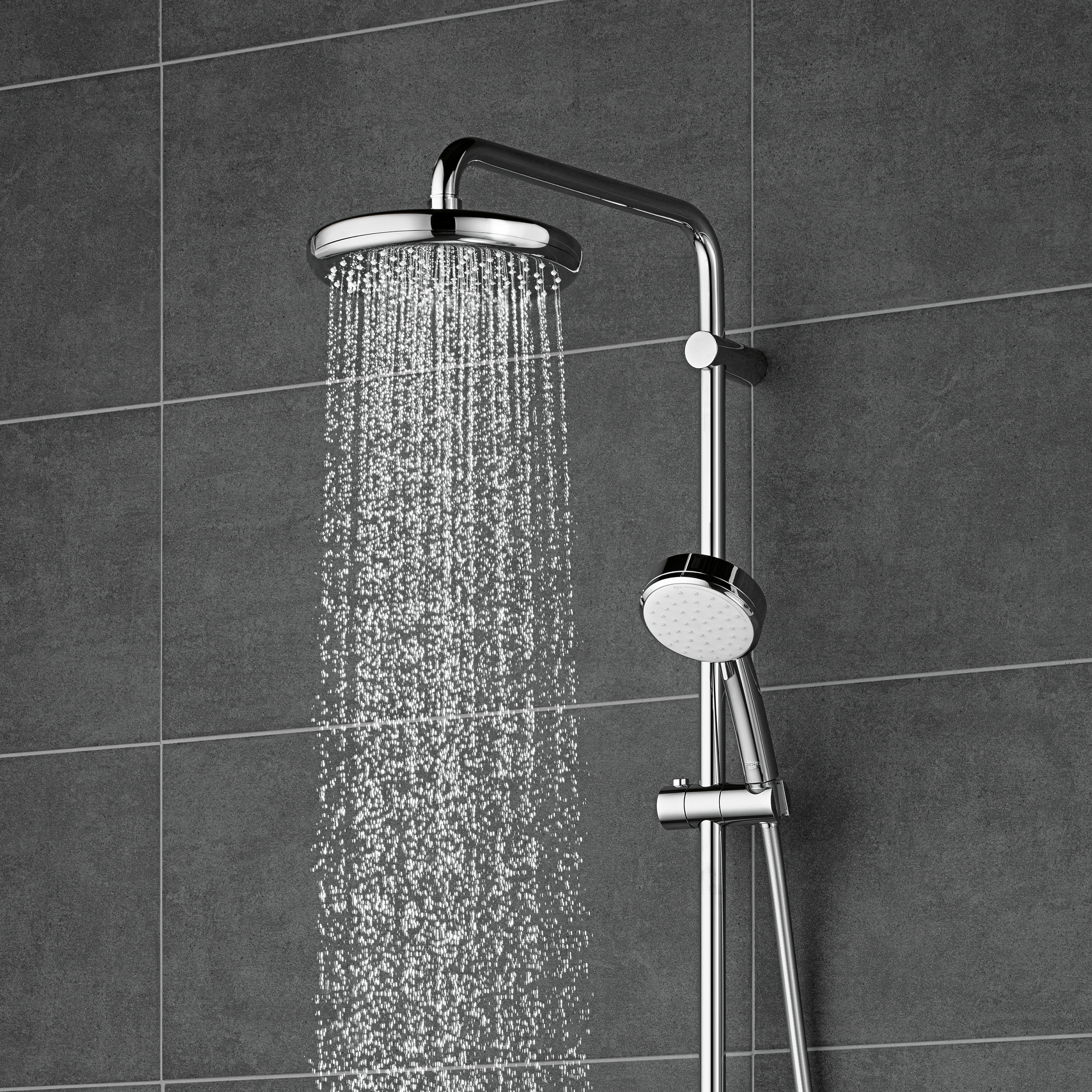 Изображение товара Душевая стойка Grohe Vitalio Start Clova 2 режима с термостатом