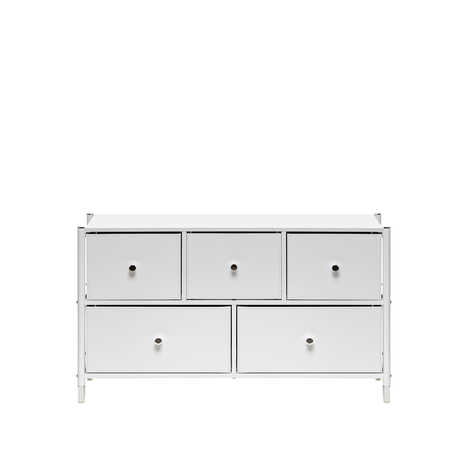 Изображение товара Комод 5 ящиков Leset Хайди 5 100.20x58.70x30 см сталь цвет белый