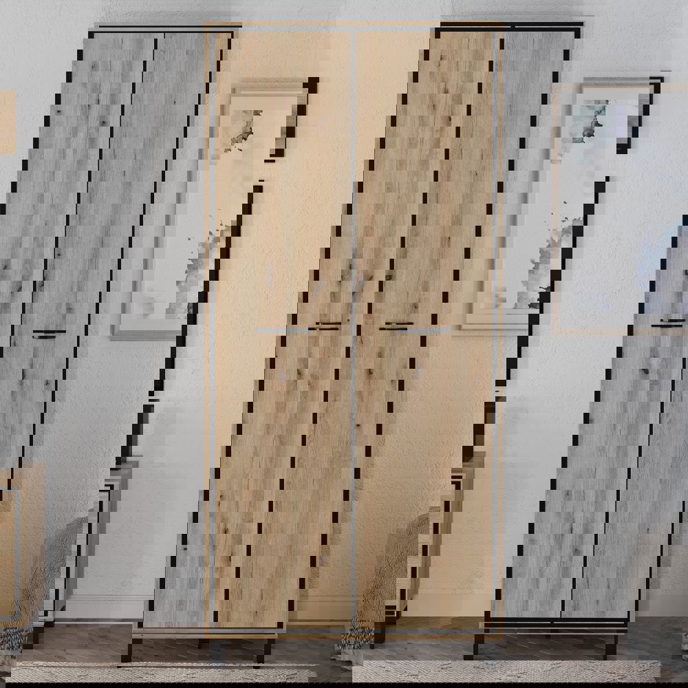 Изображение товара Шкаф распашной Принцесса Мелания Мельбурн 97.7x212x56.4 см ЛДСП стиль Лофт