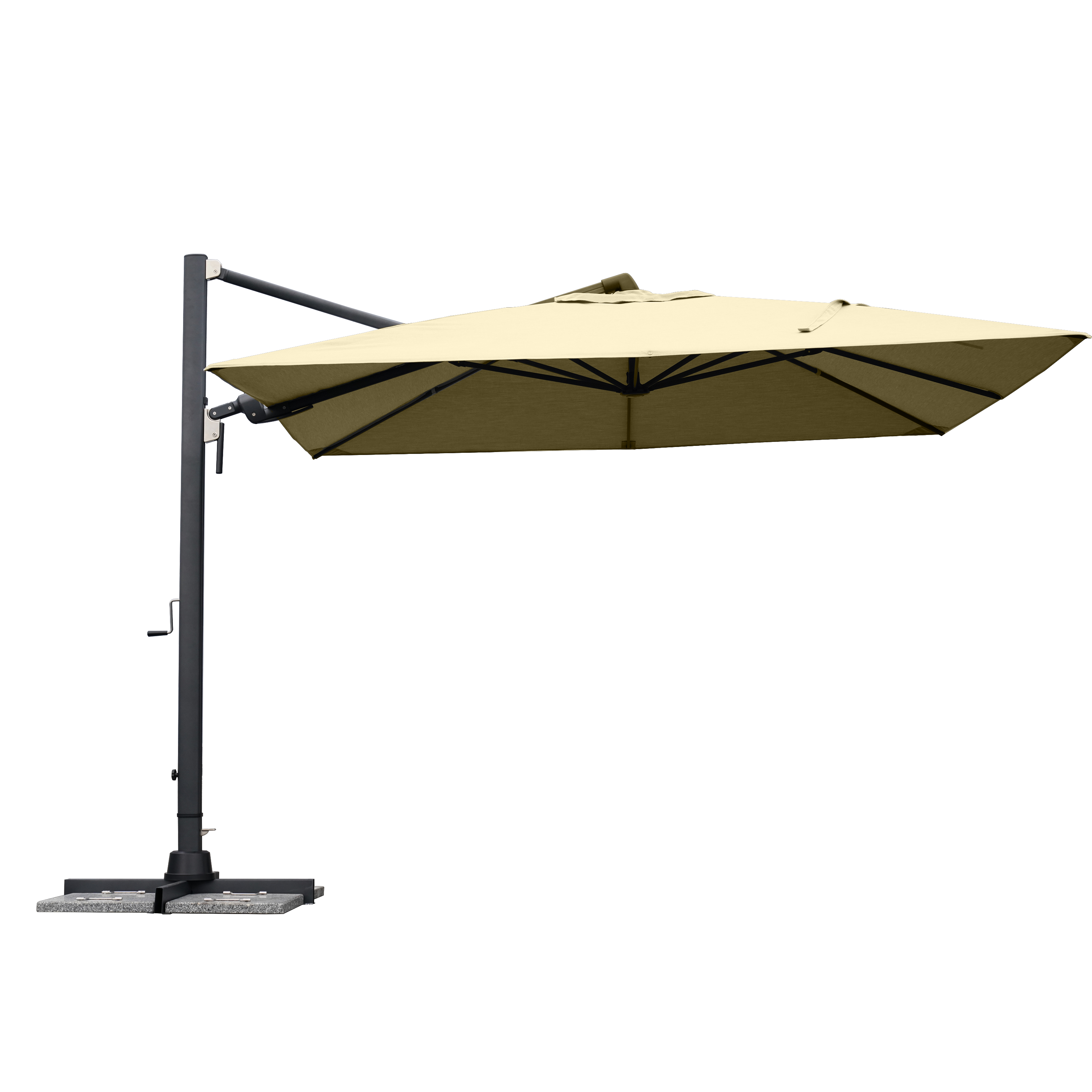 Изображение товара Зонт садовый с боковой опорой Naterial Sombra 298x298 см квадрат бежевый