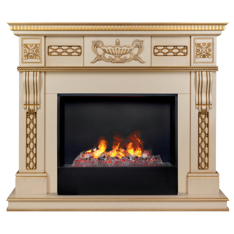 Изображение товара Каминокомплект Realflame Corsica Lux 25.5 WT с очагом Cassette 630 и 3D эффектом