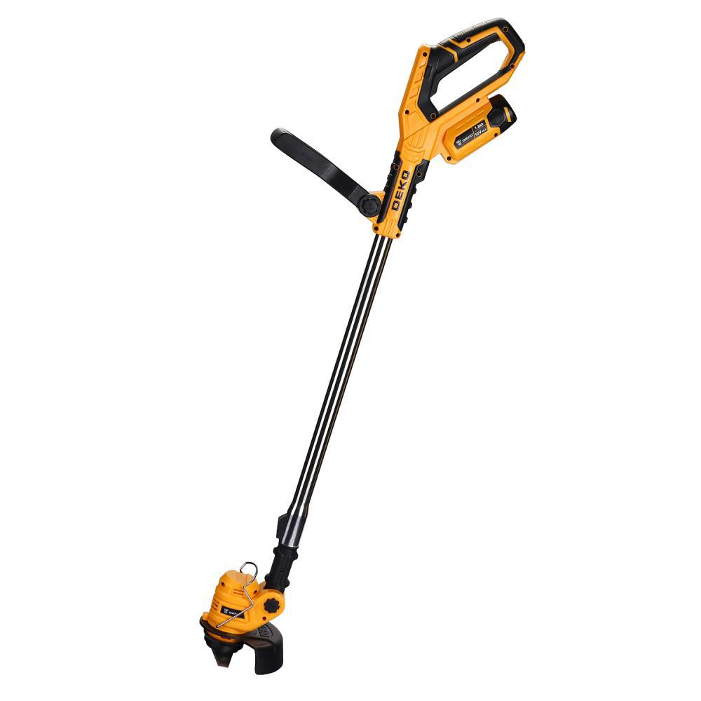 Изображение товара Триммер аккумуляторный DEKO DKTR12 с батареей и ножами