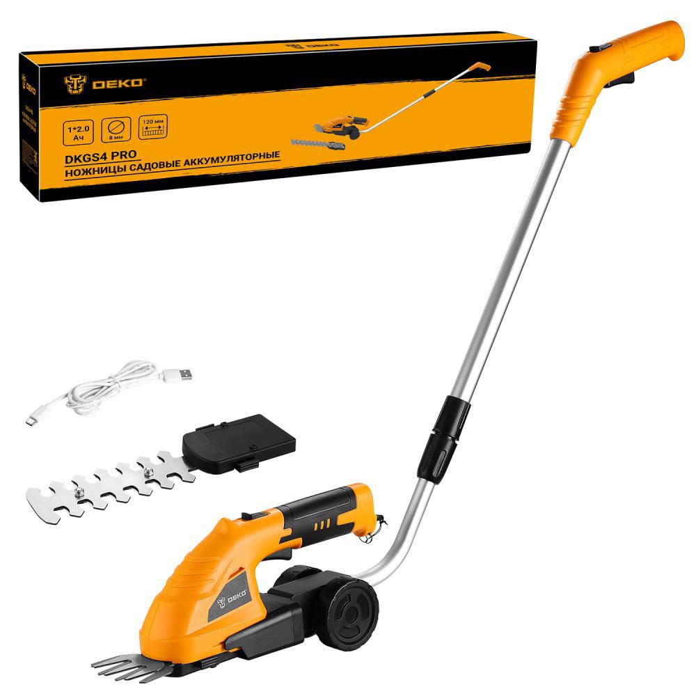 Изображение товара Аккумуляторные ножницы для сада DEKO DKGS4 PRO 3.6 В с насадками и телескопической ручкой