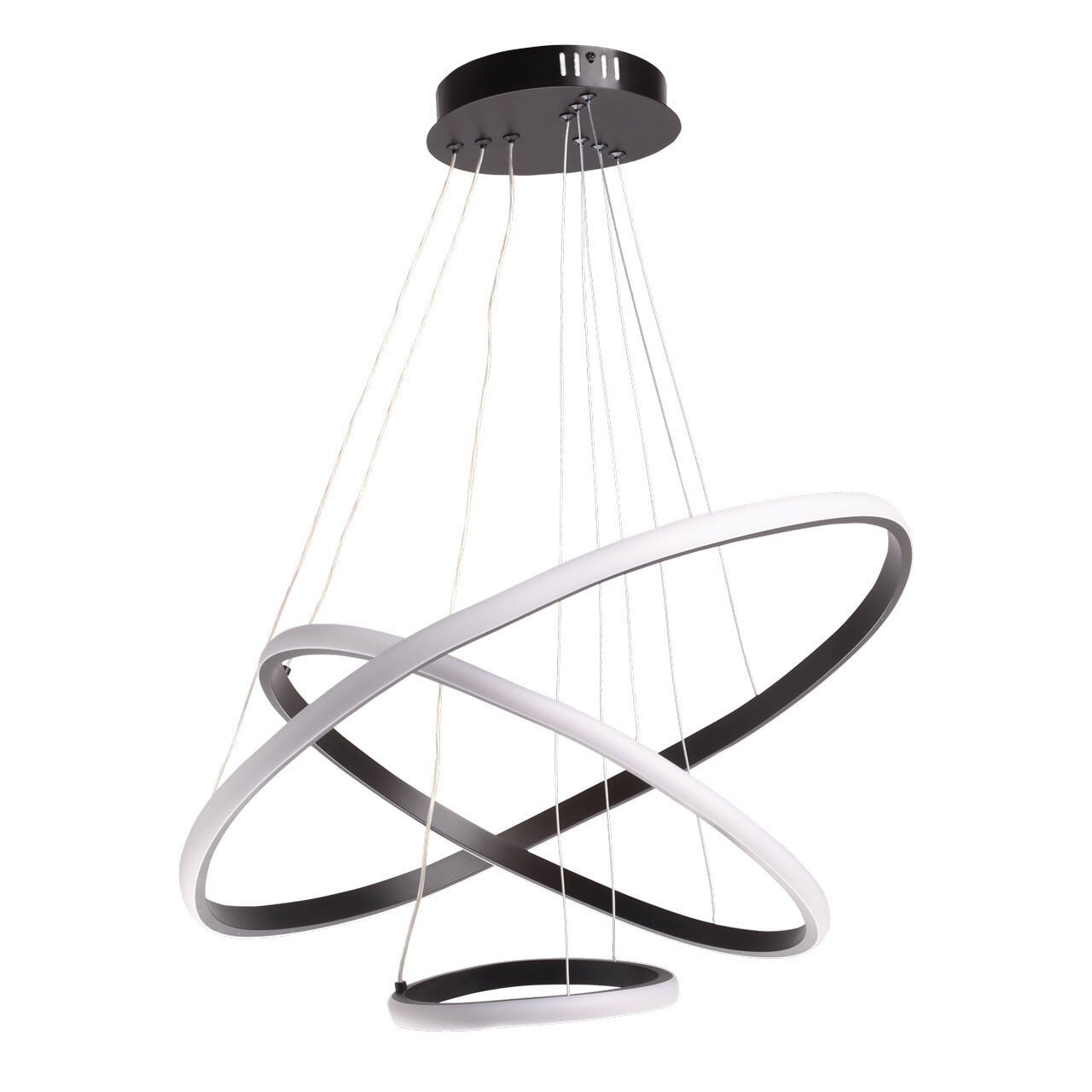 Изображение товара Светильник подвесной светодиодный De city Оскар с пультом управления 29 м² регулируемый цвет света RGB цвет черный