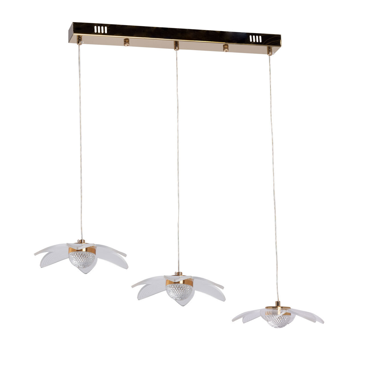 Изображение товара Светильник подвесной светодиодный De city Оскар 510014503 25 м² регулируемый цвет света RGBW цвет жёлтый/золотой