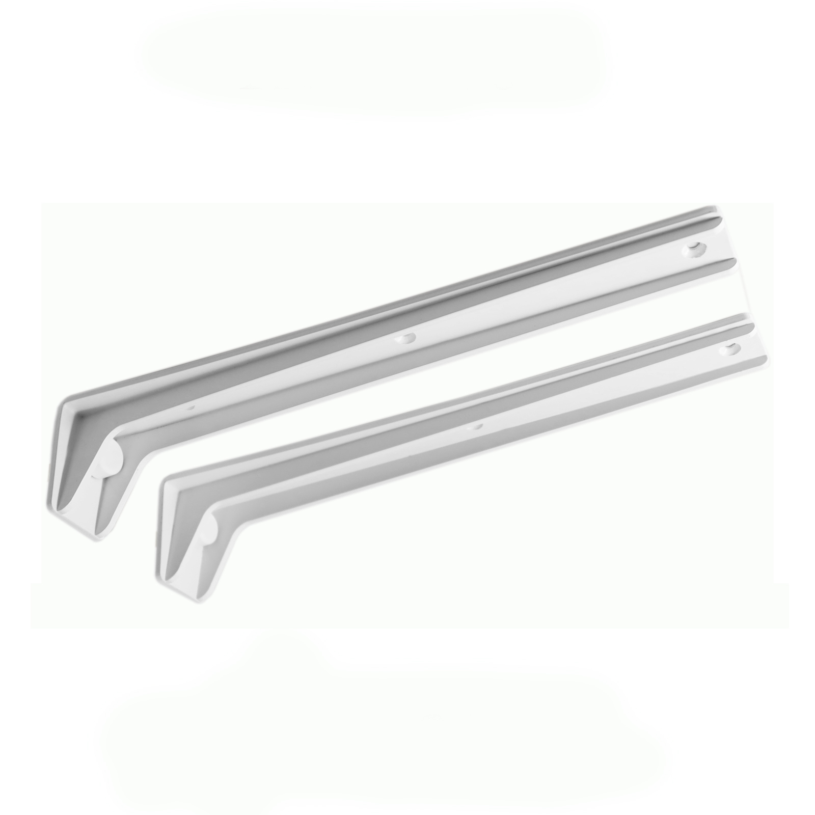 Изображение товара Комплект консольных кронштейнов КСК 300 белый для крепления мебели и оборудования