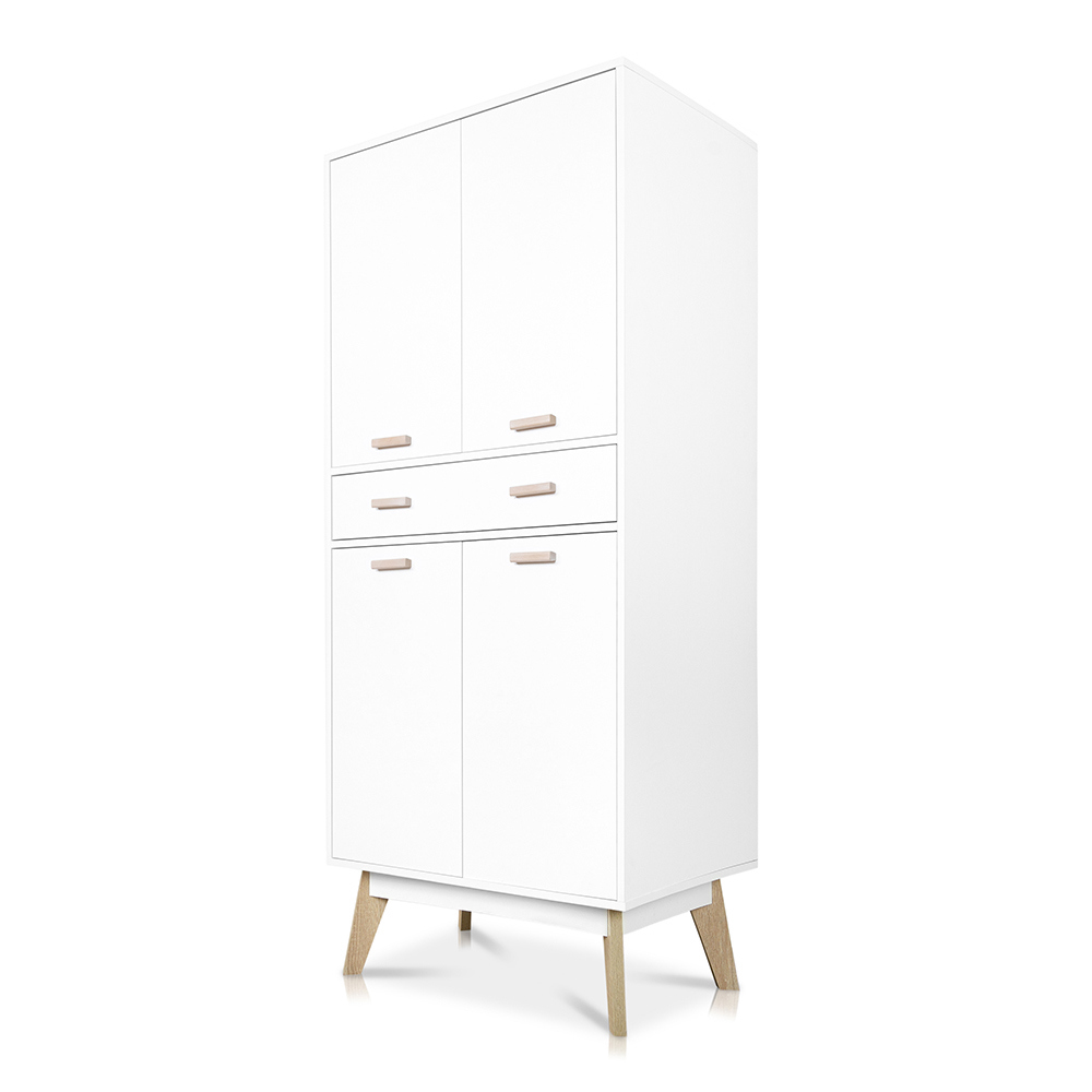 Изображение товара Шкаф распашной ПРИНЦЕССА МЕЛАНИЯ 2117 80x185x50 см белый ЛДСП Россия