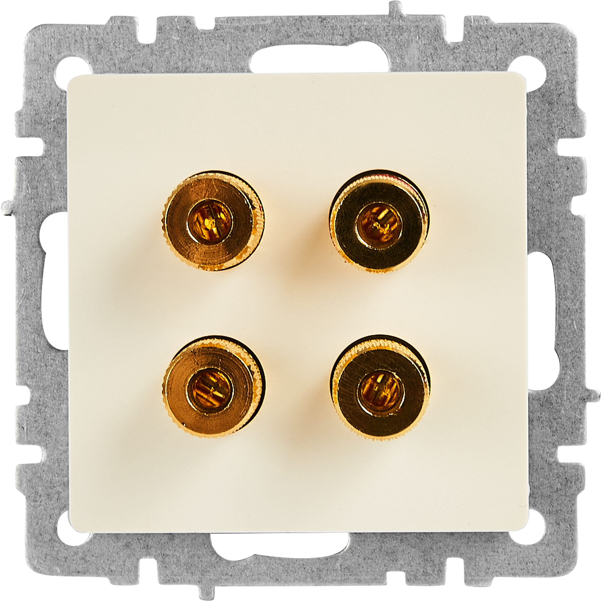 Изображение товара Аудио розетка IEK Brite РА10-БрКр встраиваемая без заземления бежевый