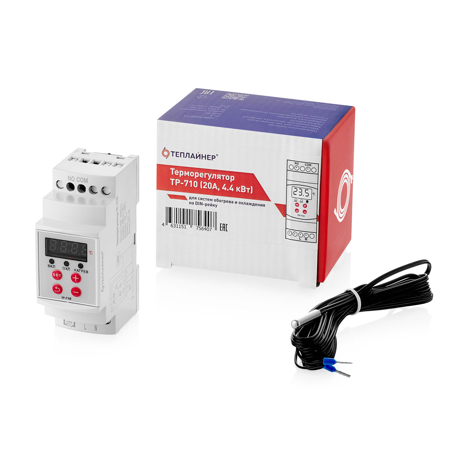 Изображение товара Терморегулятор Теплайнер ТР-710 для теплого пола и систем обогрева