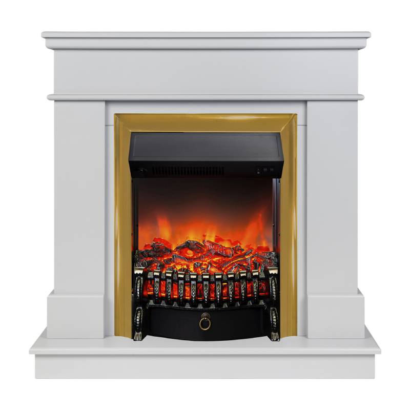 Изображение товара Каминокомплект Realflame Selena с очагом Fobos Lux BR платина 750Вт стиль NEW LOOK